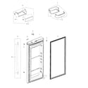 Samsung RFG237AAWP/XAA-03 fridge door r diagram