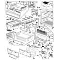 Samsung RF268ACRS/XAA-00 freezer diagram