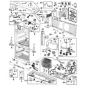Samsung RF268ACRS/XAA-00 cabinet diagram