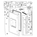 Samsung RF268ACRS/XAA-00 fridge door l diagram