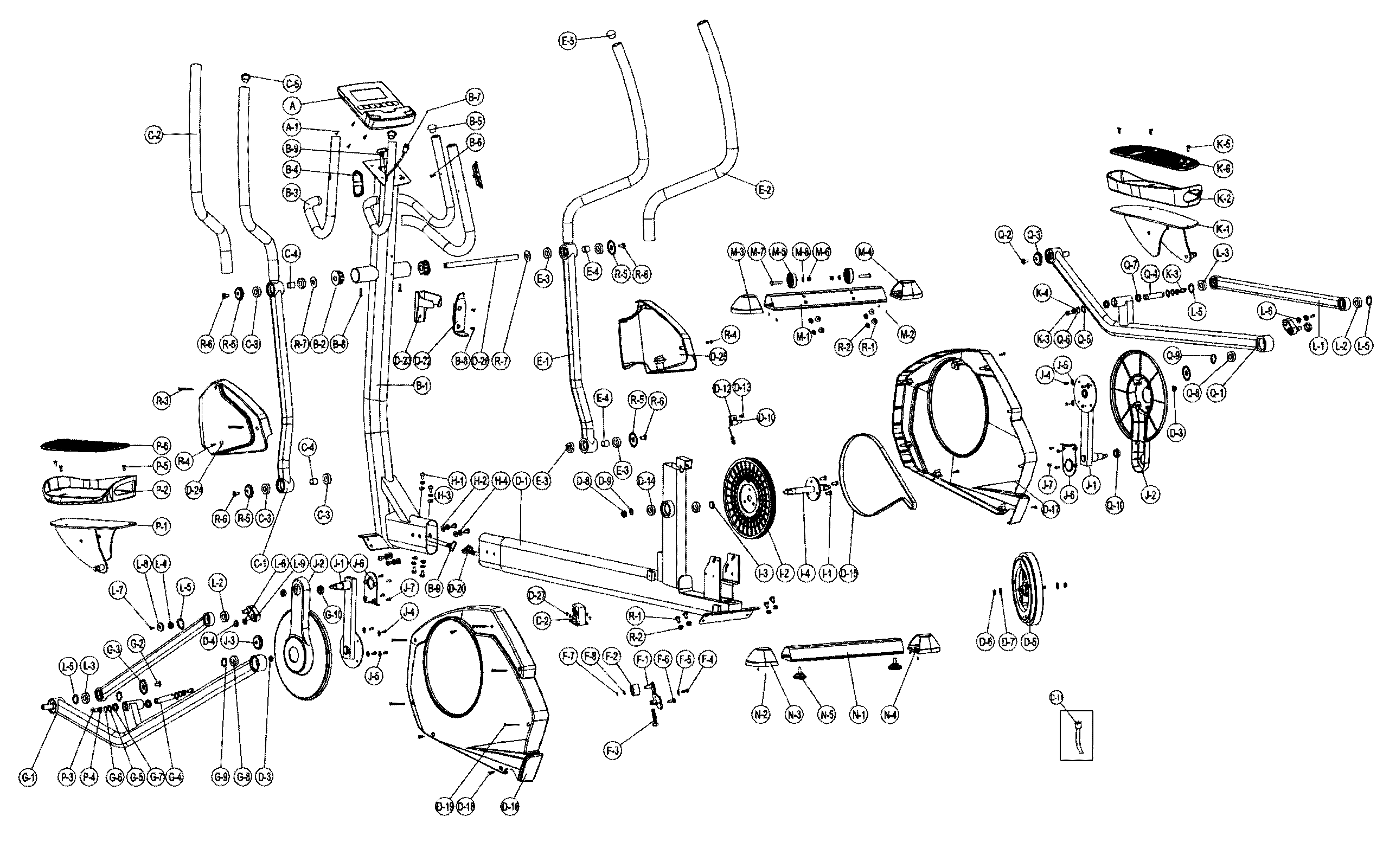 Bladez E700I main assy diagram
