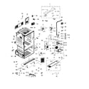 Samsung RF28HFEDTSR/AA-03 cabinet diagram