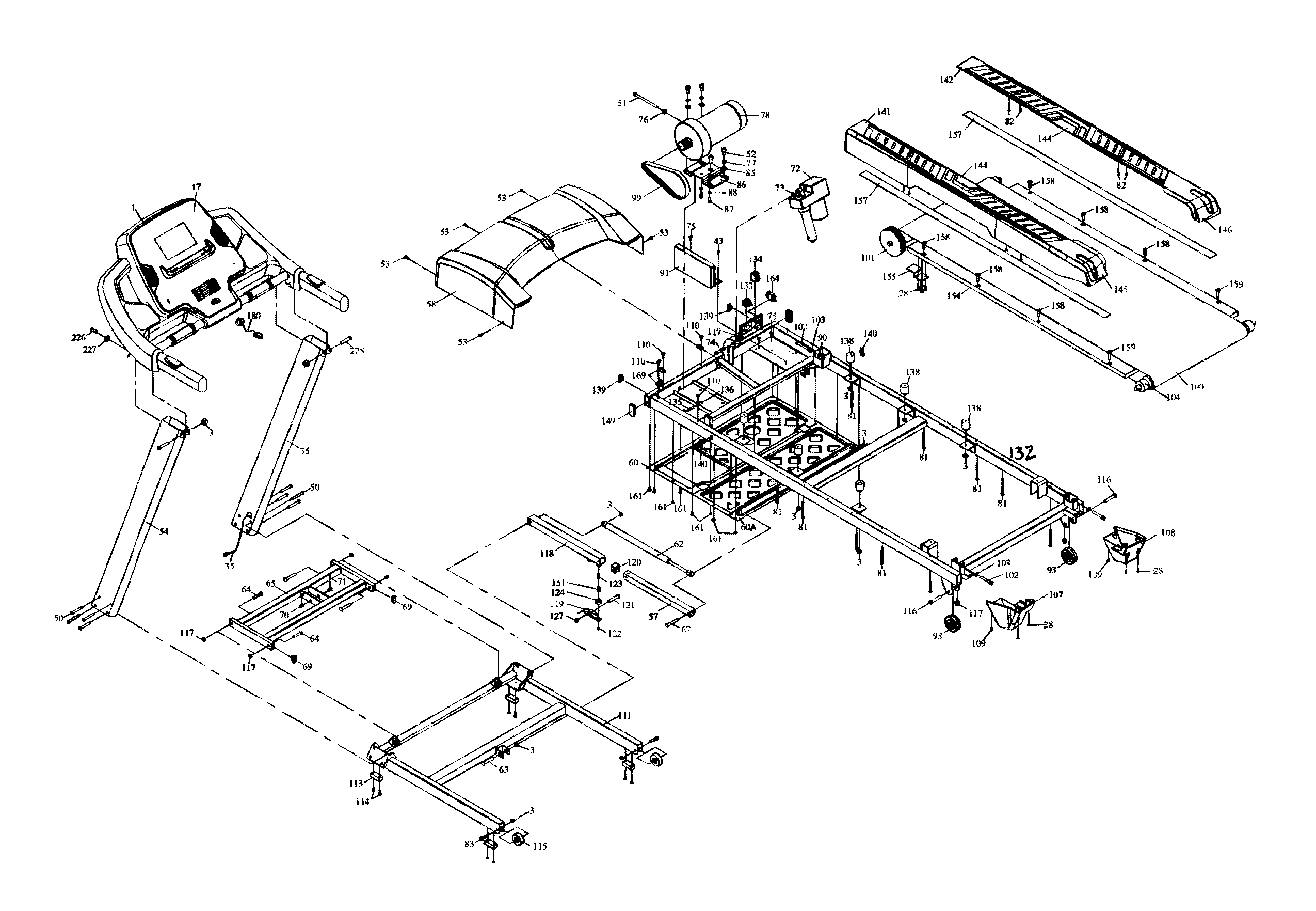 Bladez T300I main assy diagram