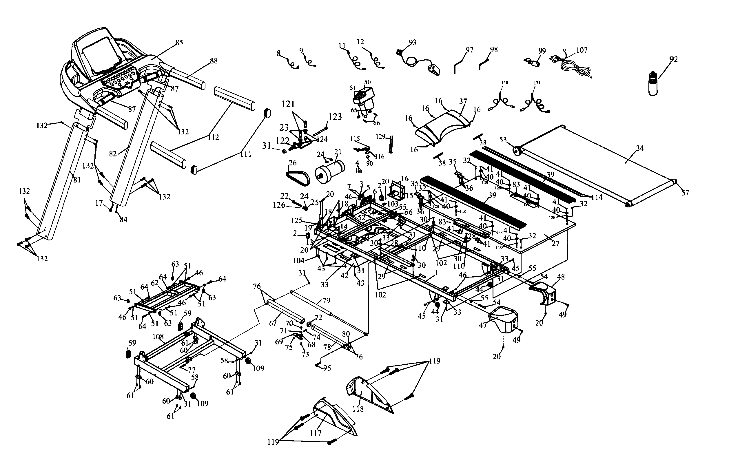 Bladez ST7I main assy diagram