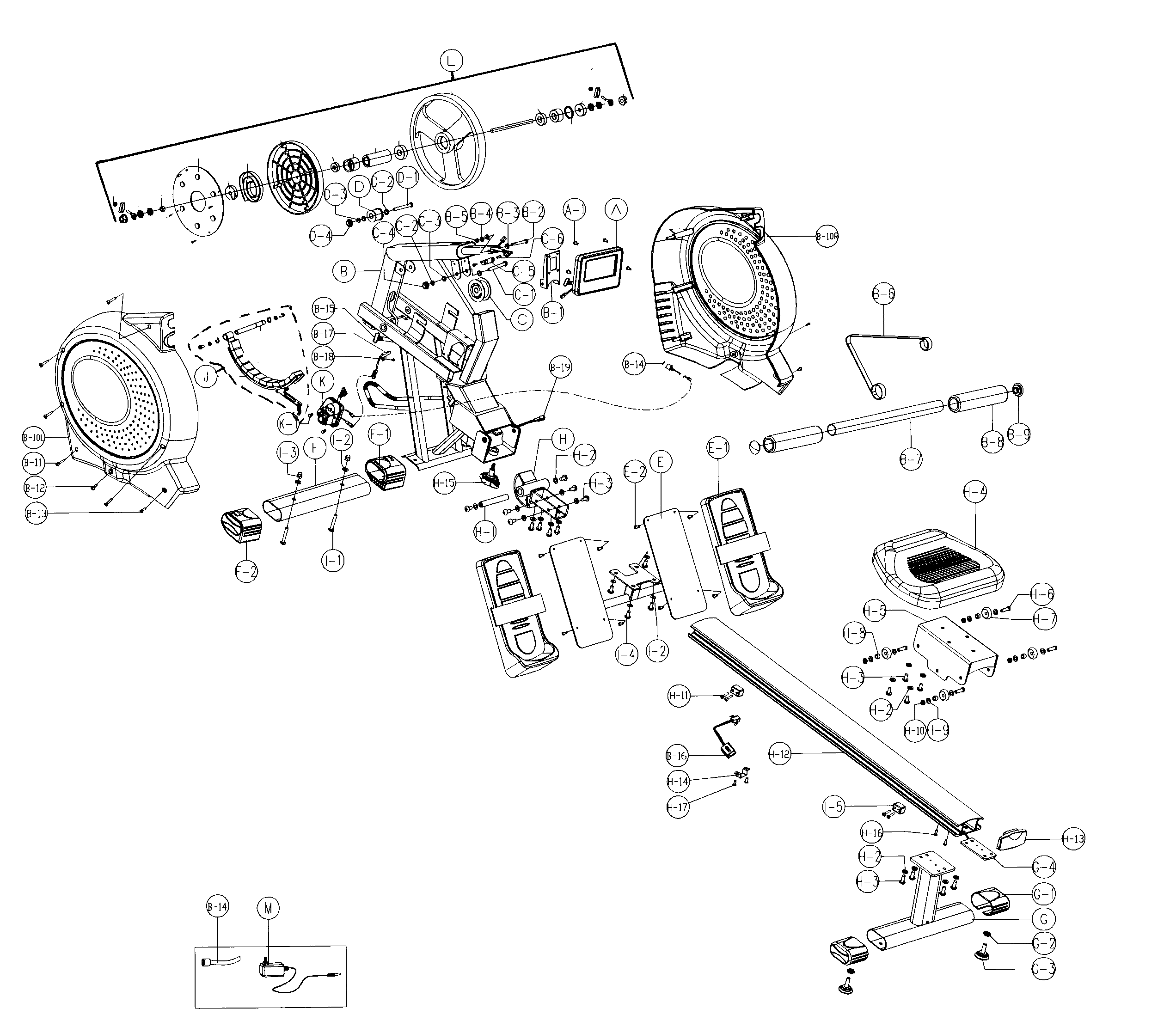 Bladez CASCADE main assy diagram