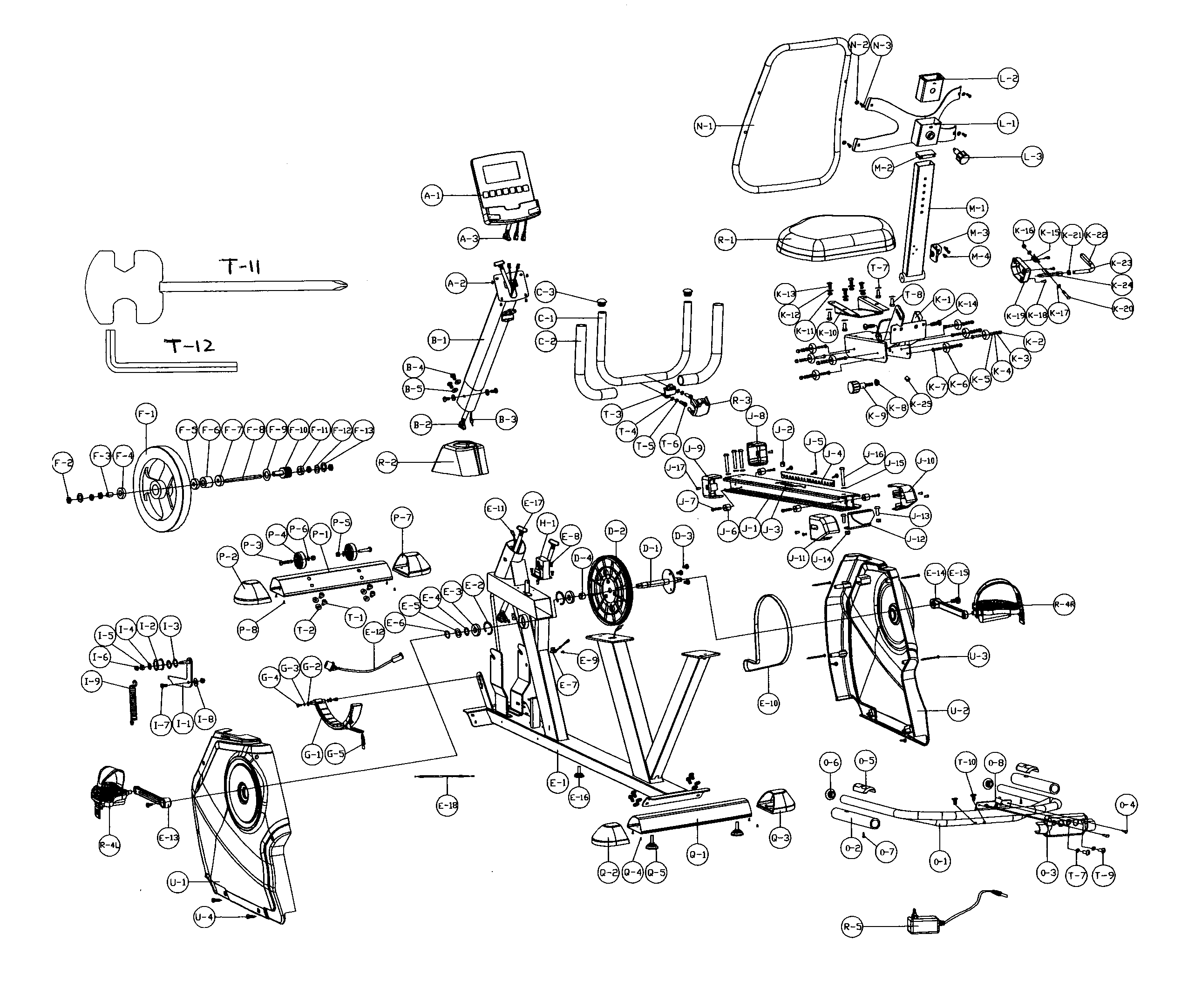 Bladez SR3I main assy diagram