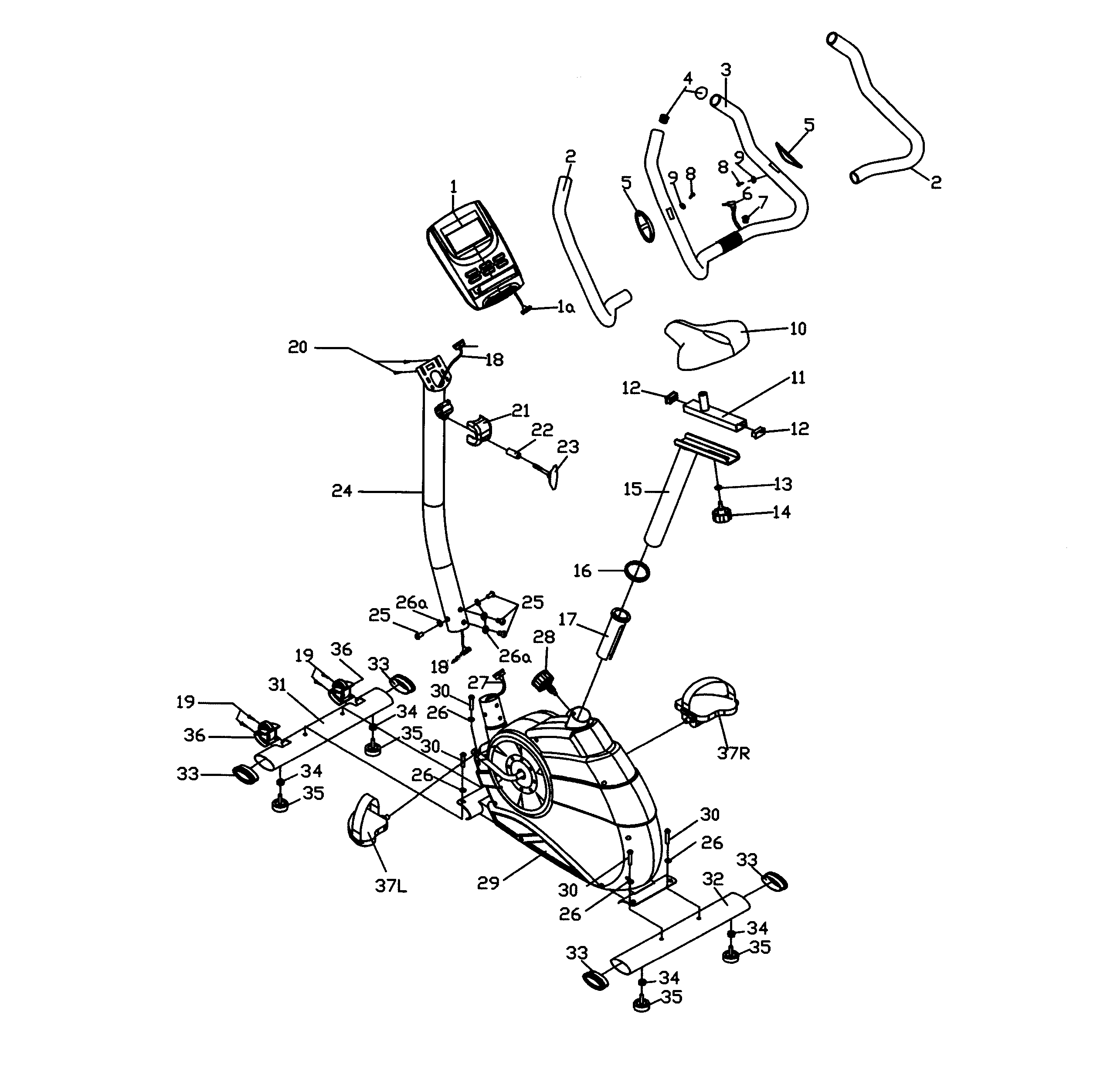 Bladez U240 main assy diagram