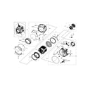 Samsung WF210ANW/XAA-02 tub & drum diagram
