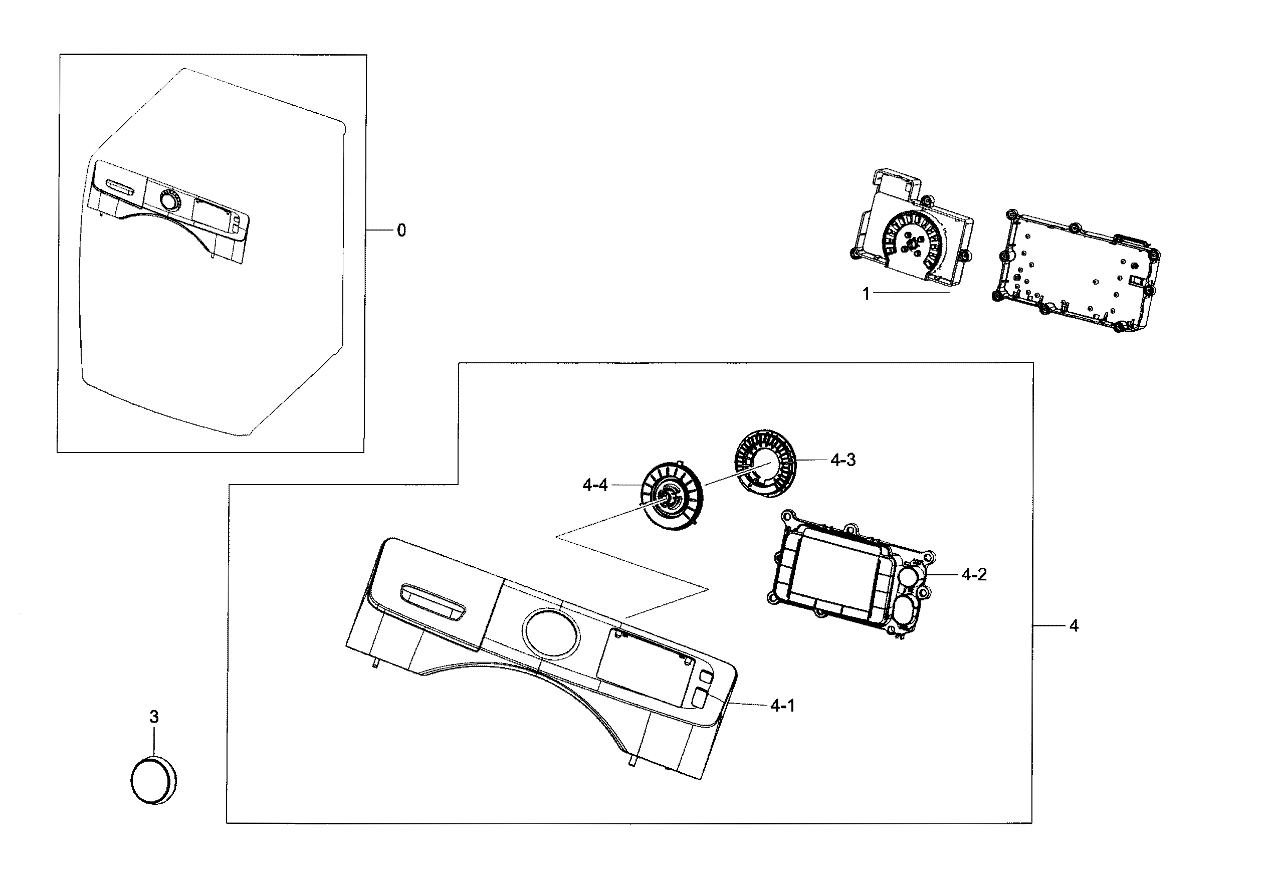 Samsung WF42H5200AF/A2-00 control panel diagram