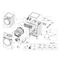 Samsung DV42H5600GP/A3-00 main assy diagram