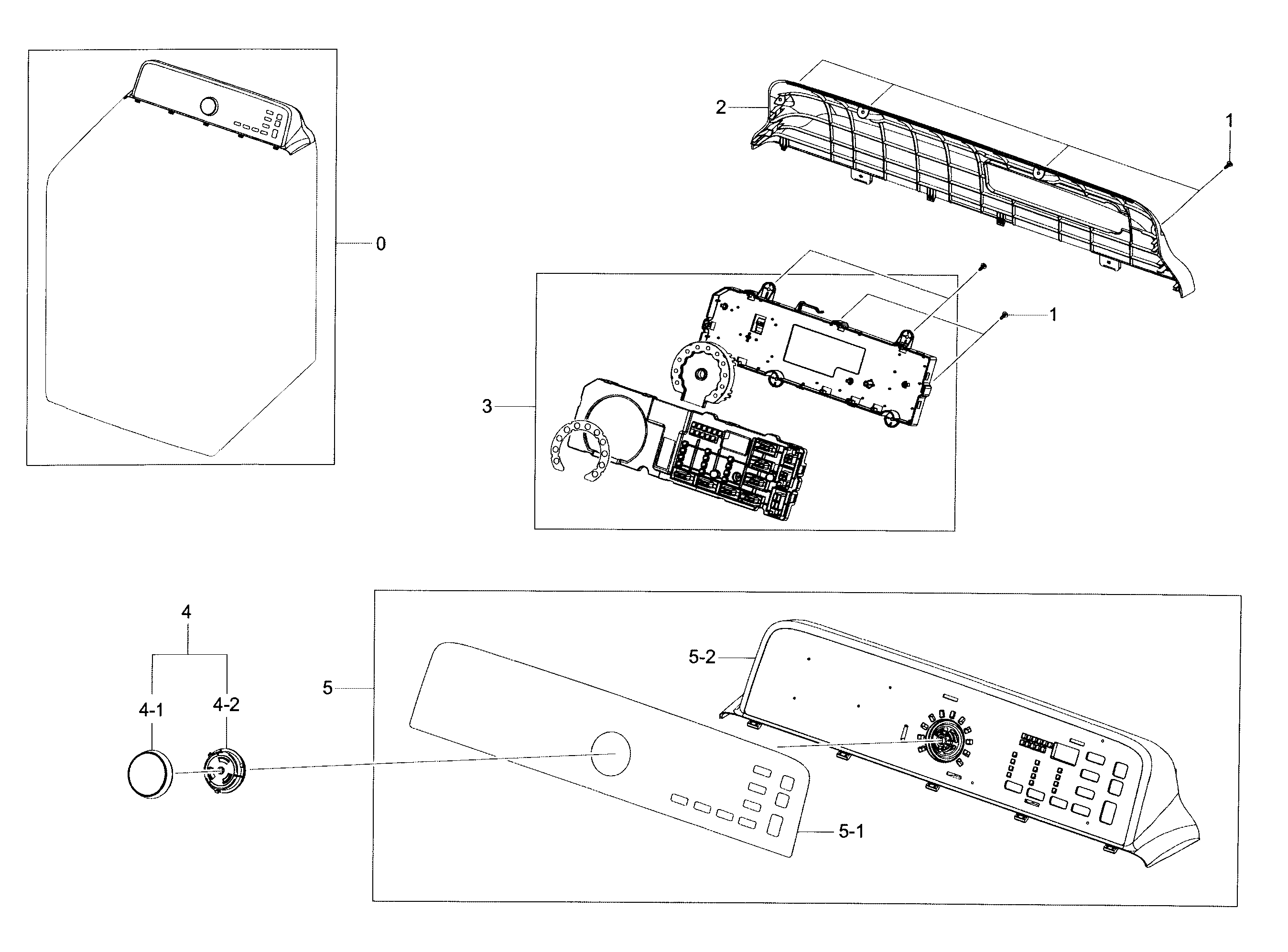 Samsung DV456ETHDSU/AA-00 control panel diagram