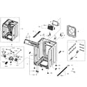 Samsung WF405ATPASU/A2-00 frame assy diagram
