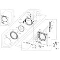 Samsung WF405ATPASU/A2-00 front assy diagram