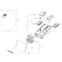 Samsung WF405ATPASU/A2-00 drawer assy diagram