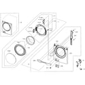 Samsung WF393BTPAWR/A2-00 front/door assy diagram