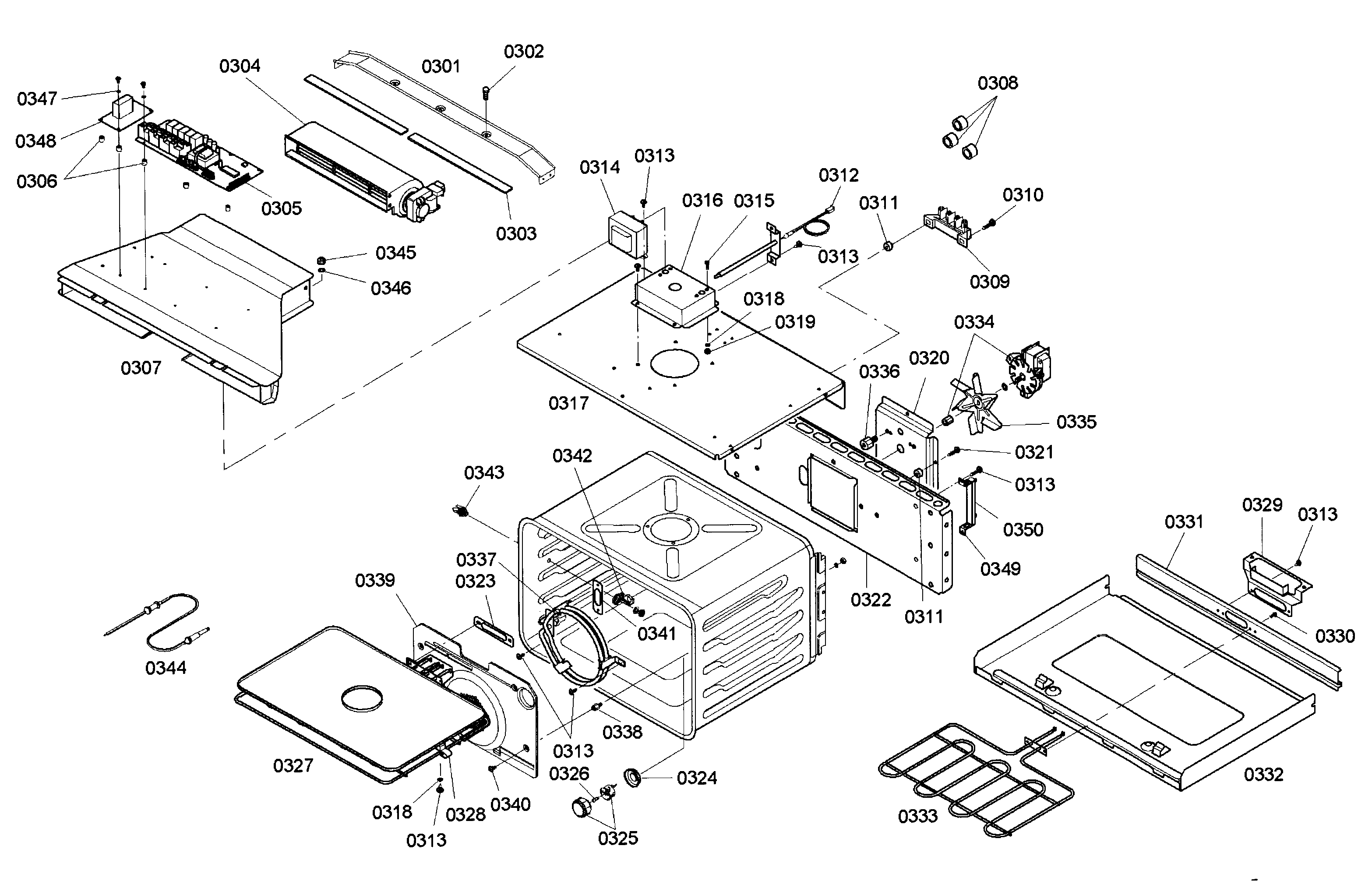 Bosch HBL745AUC/03 convection diagram