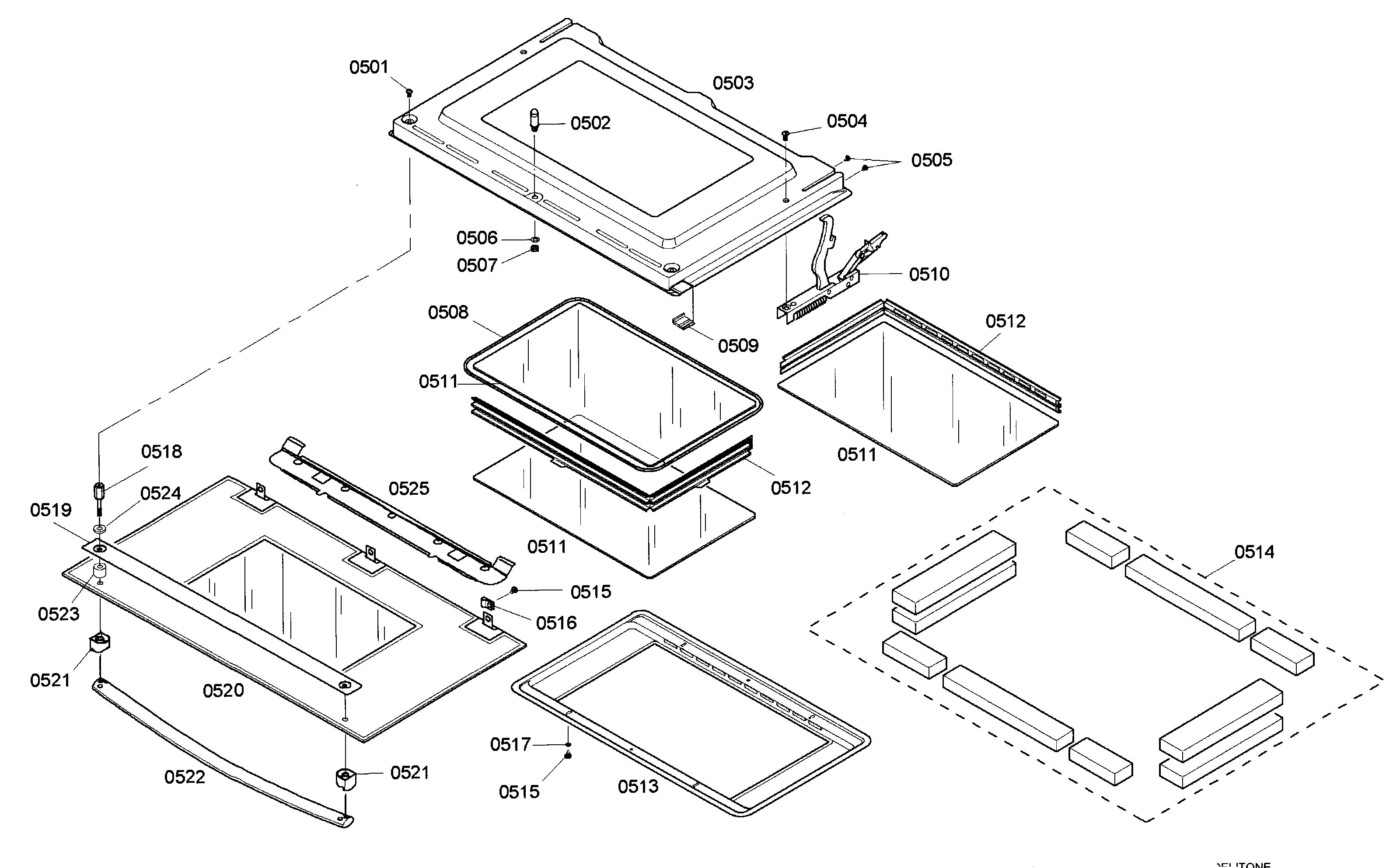 Bosch HBL745AUC/03 door diagram