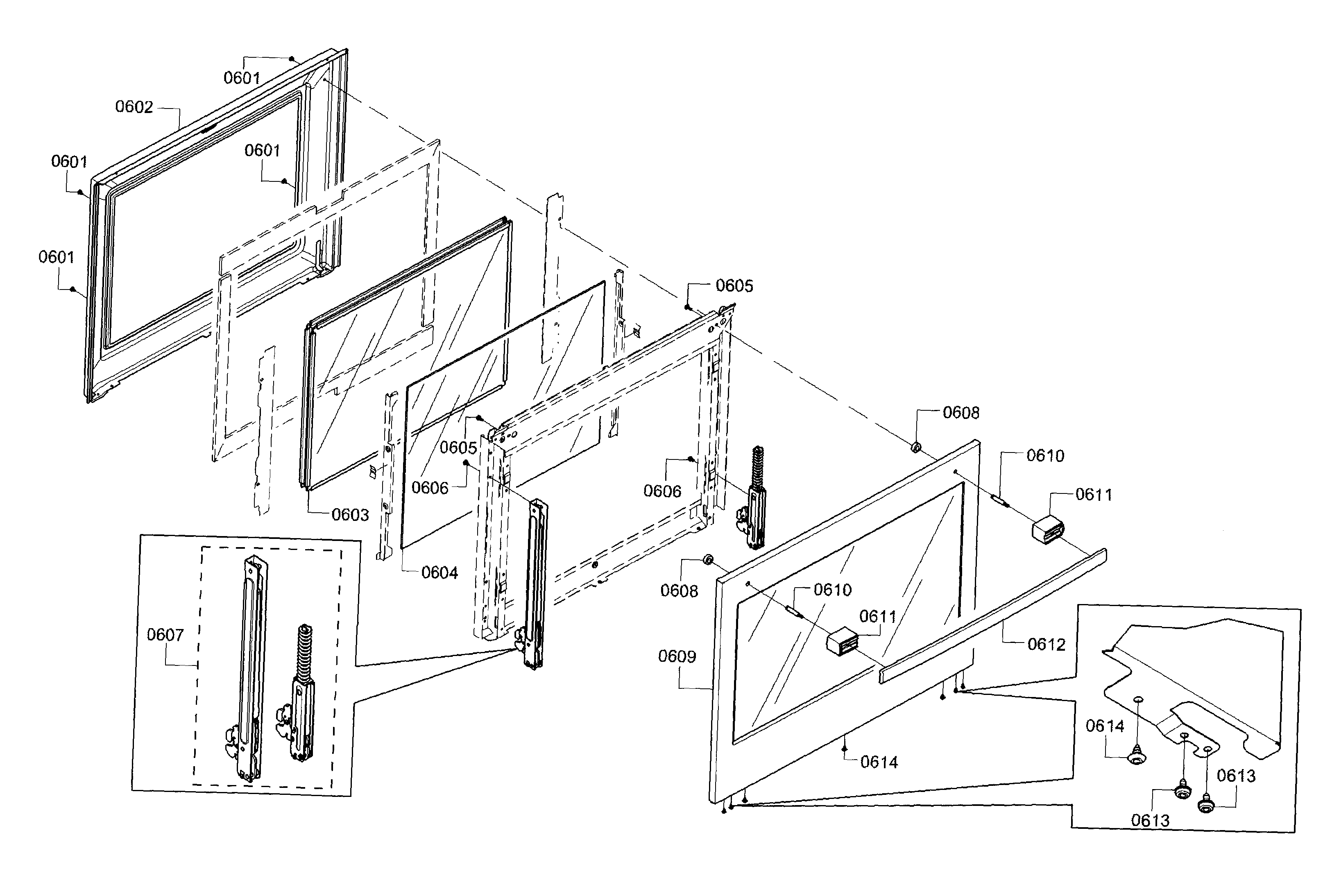 Bosch HEIP054U/02 door diagram