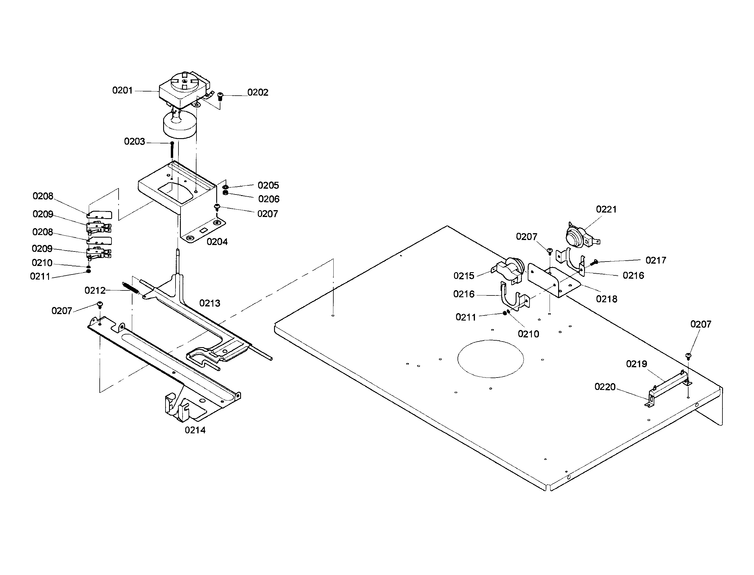 Bosch HBL752AUC/02 latch diagram