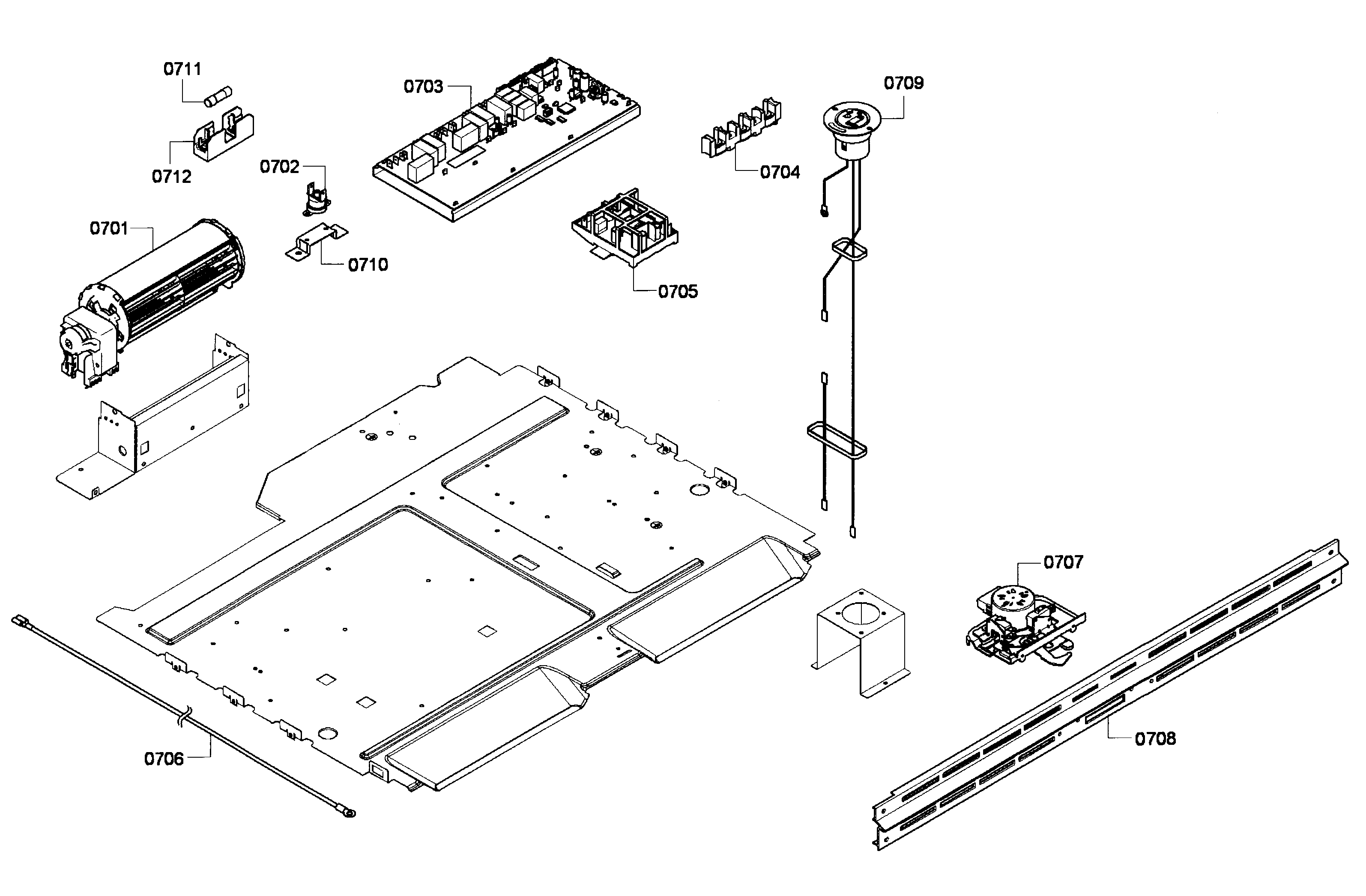 Bosch HBL5720UC/06 electric parts diagram