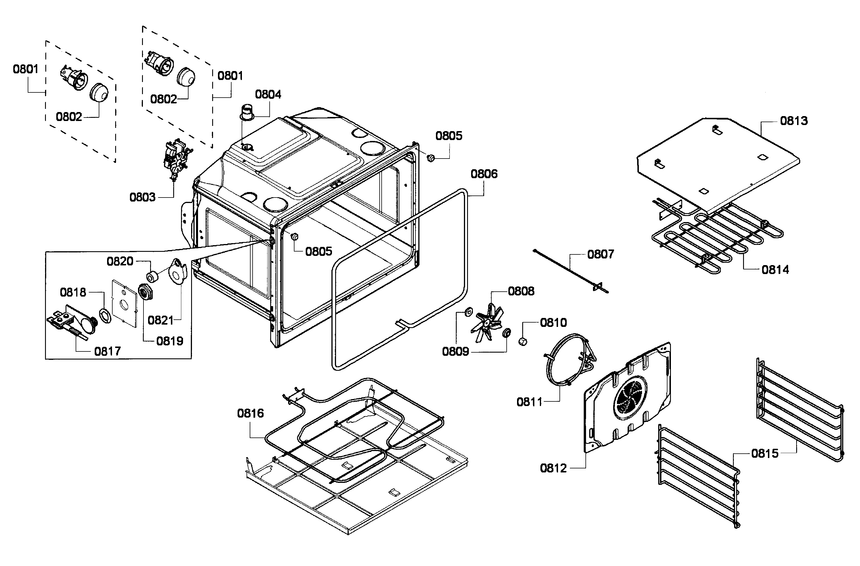 Bosch HBL5720UC/06 cavity 2 diagram