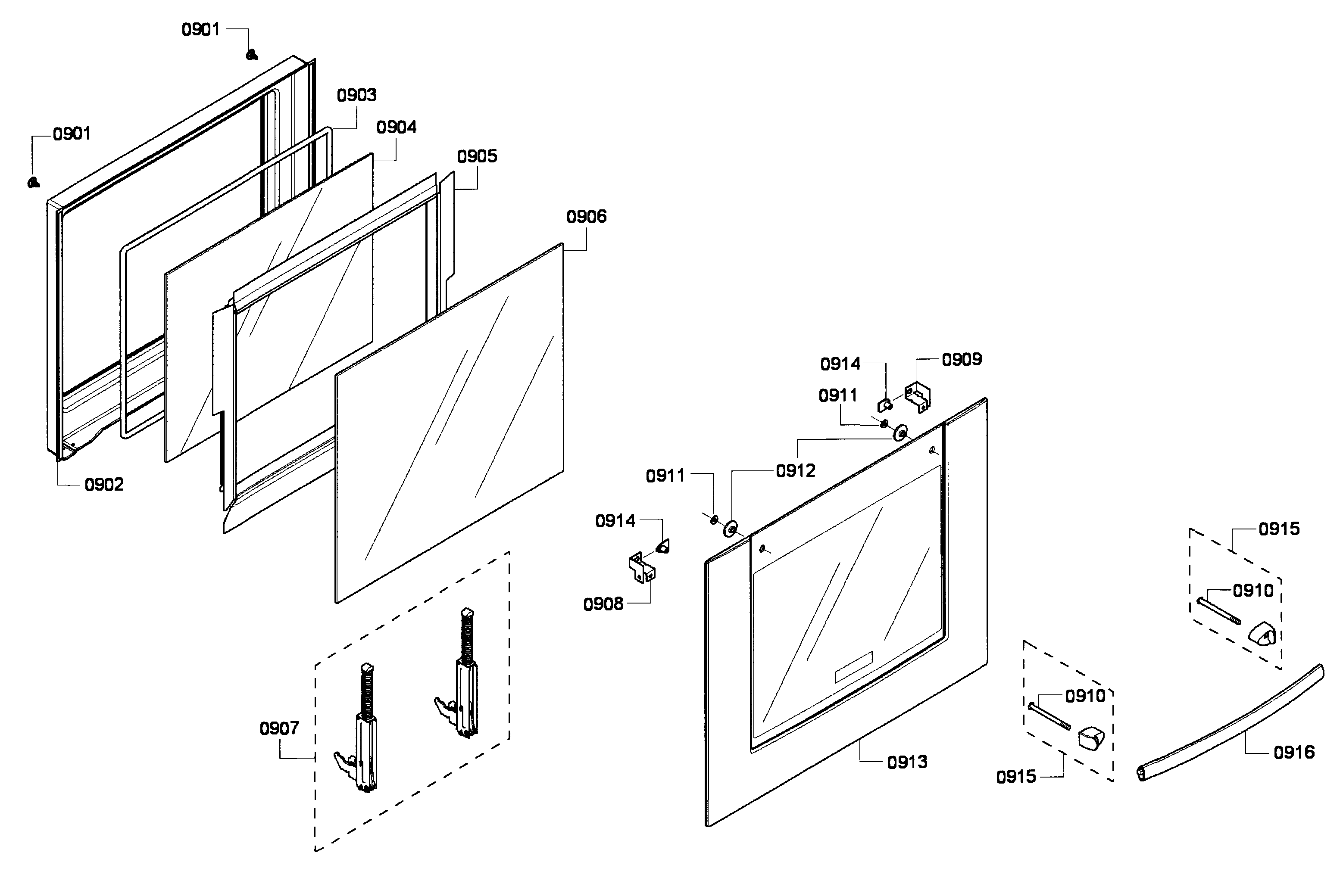 Bosch HBL5720UC/06 door diagram