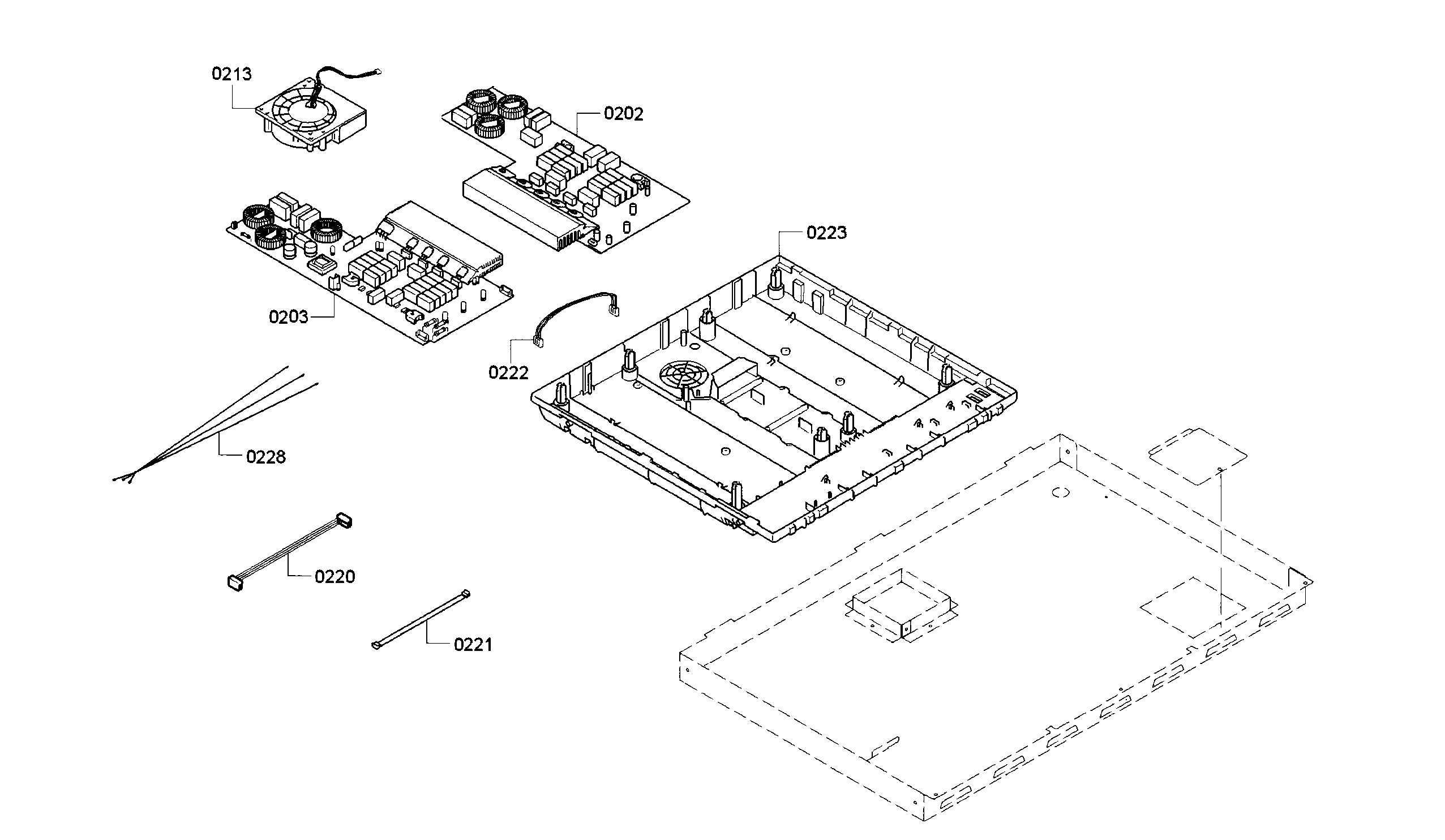 Bosch HIIP054U/01 pcb assy diagram