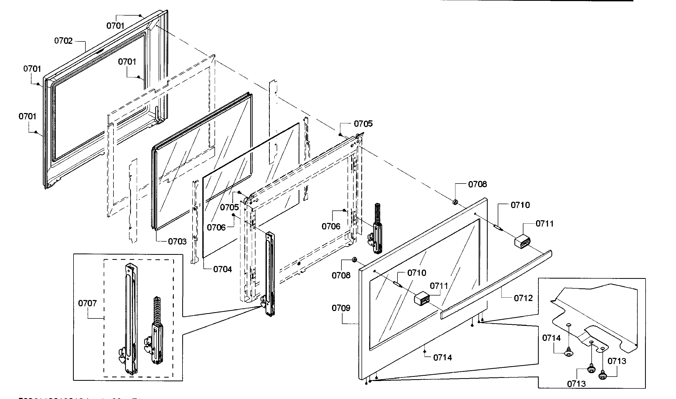 Bosch HIIP054U/01 door diagram