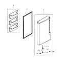 Samsung RF34H9960S4/AA-01 freezer door l diagram