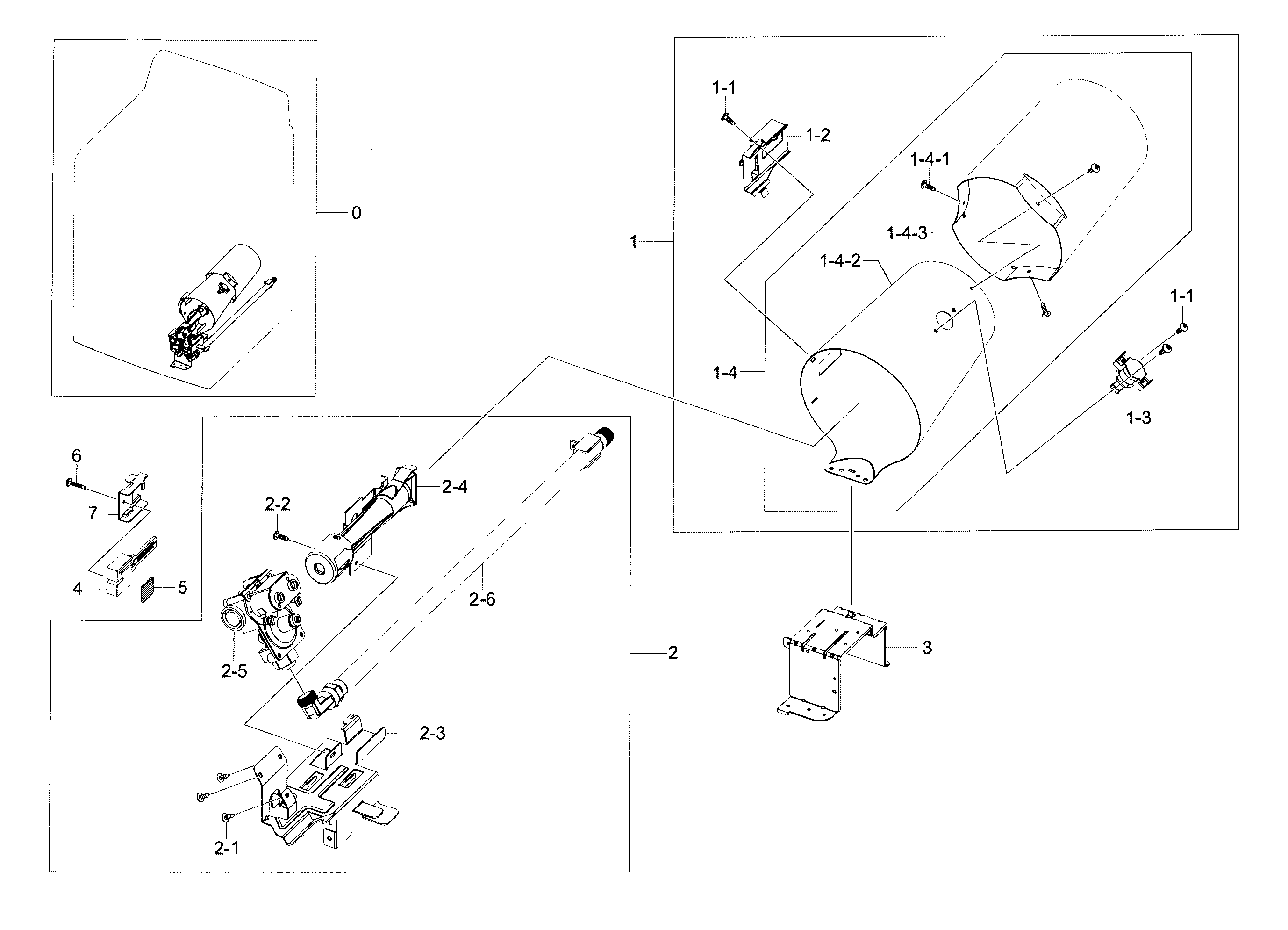 Samsung DV48J7700GW/A2-00 duct & burne diagram