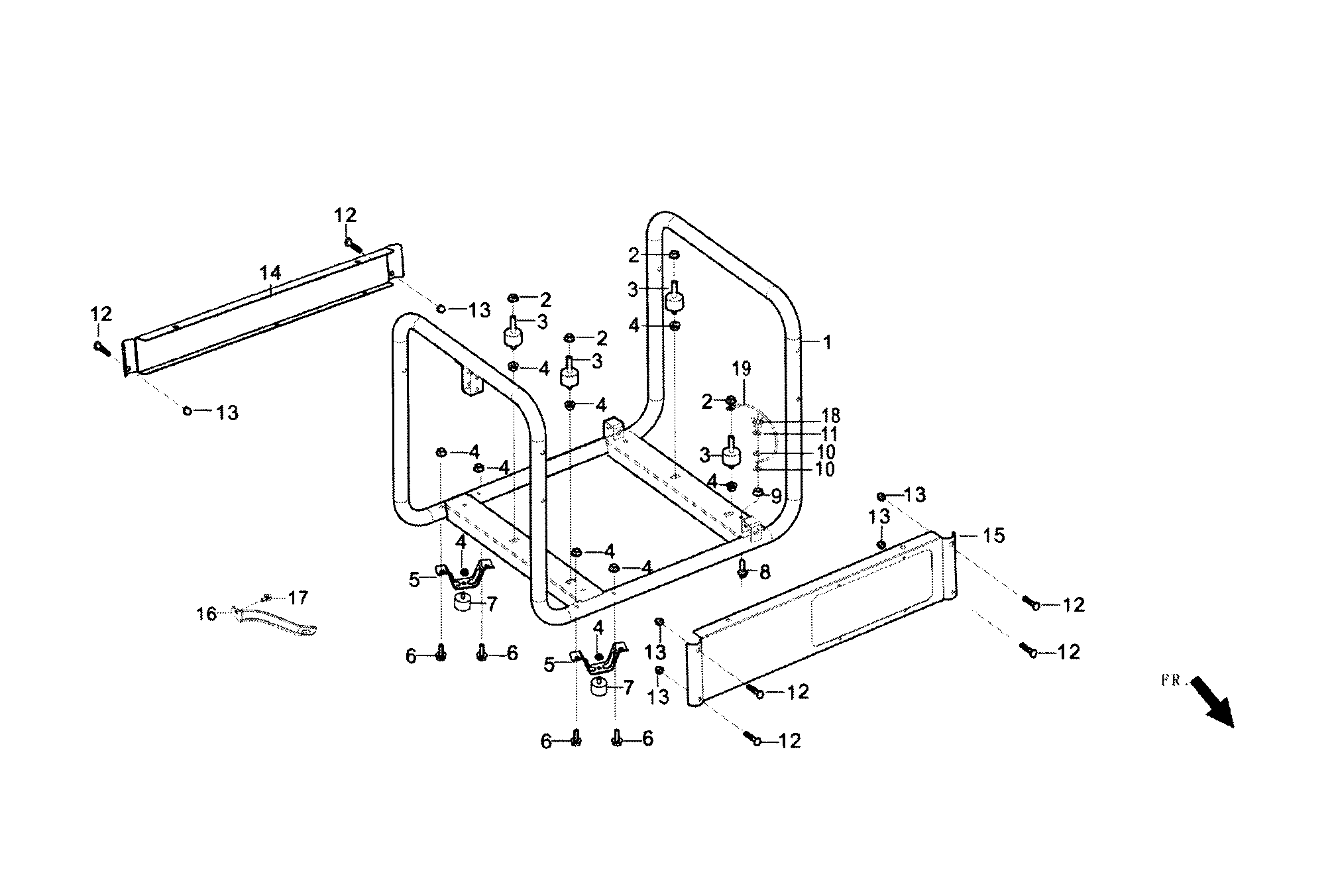 Generac 005939-5 frame diagram