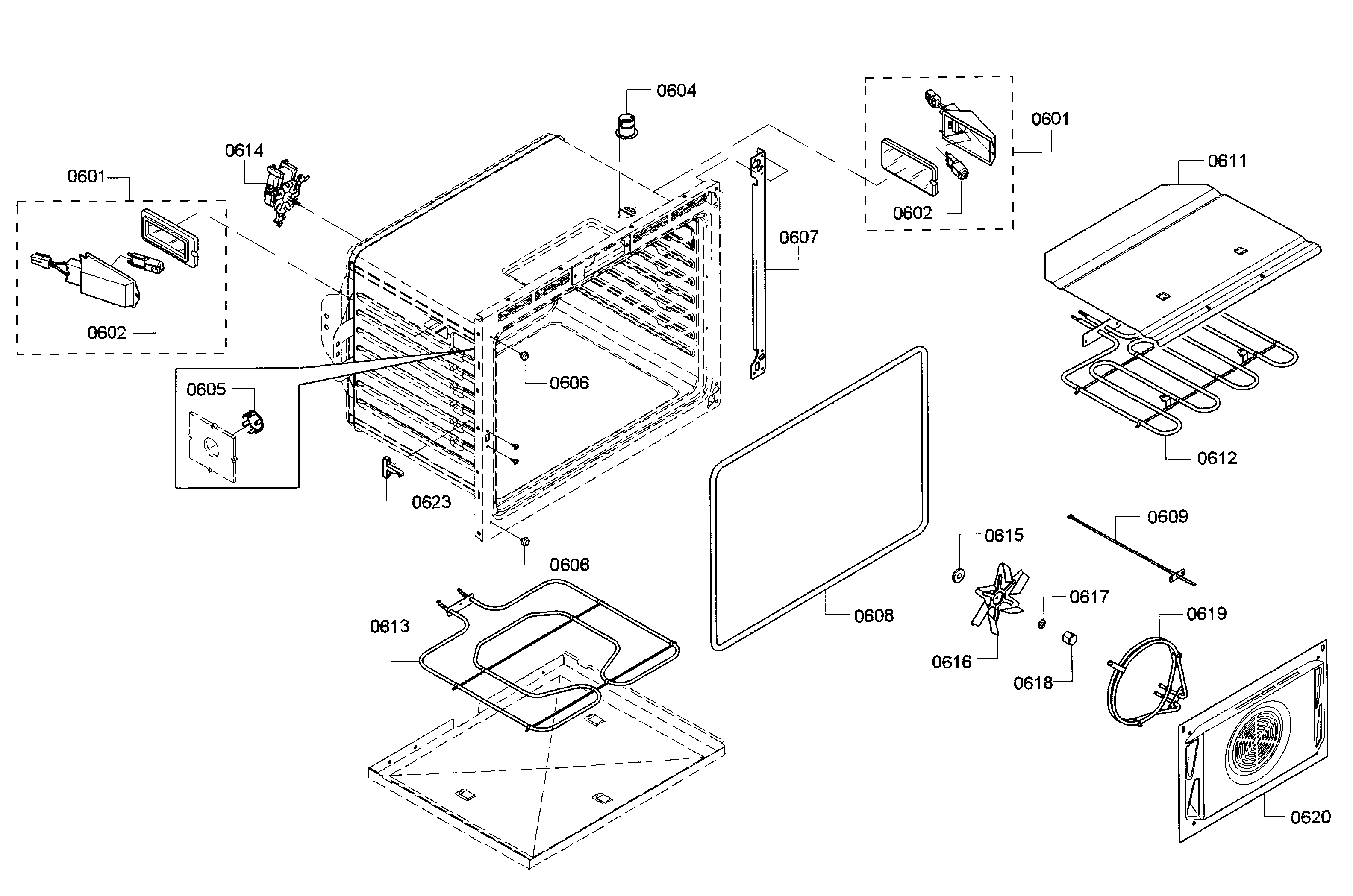 Bosch HBLP651RUC/01 cavity 2 diagram