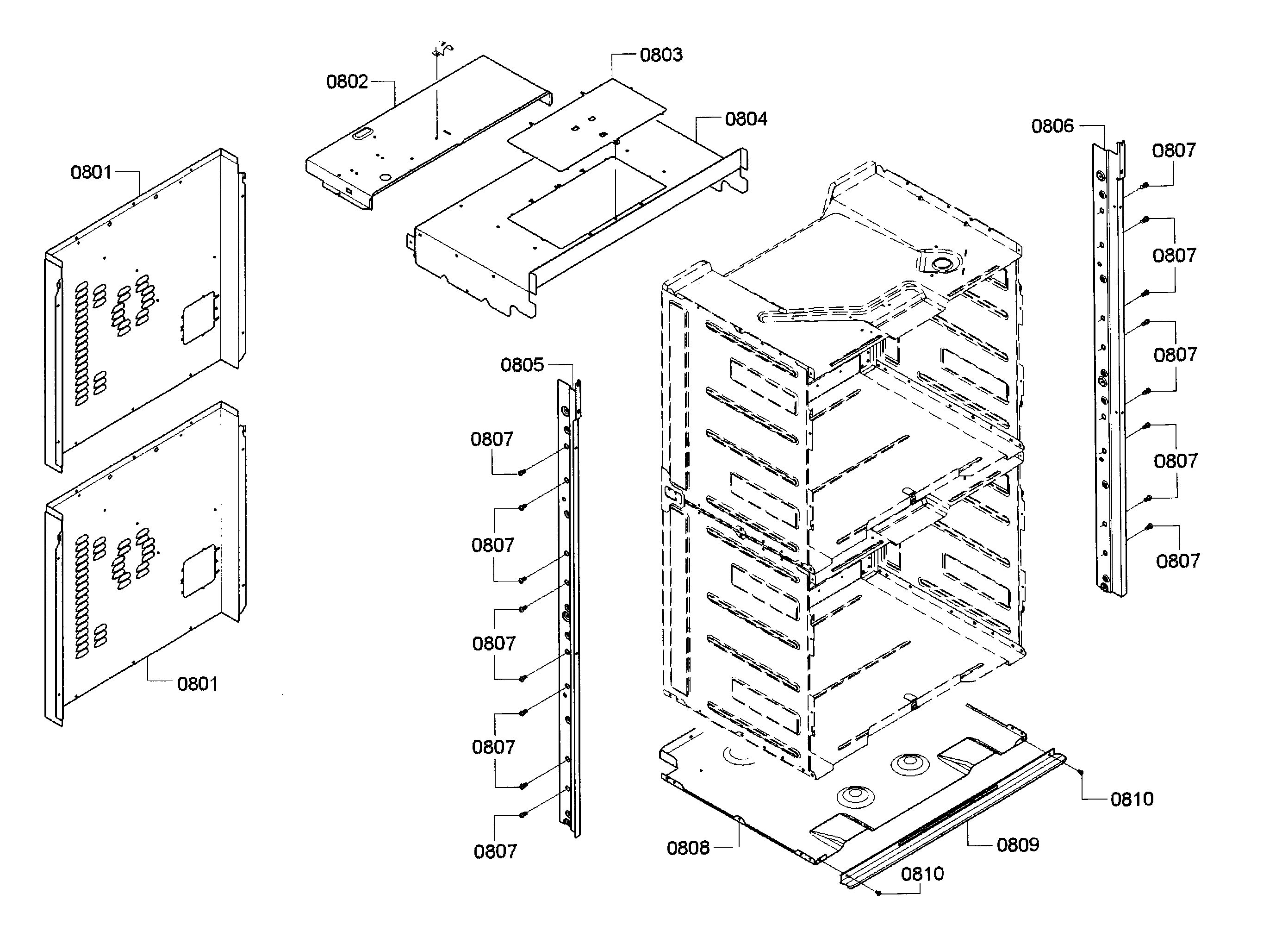 Bosch HBLP651RUC/01 frame diagram