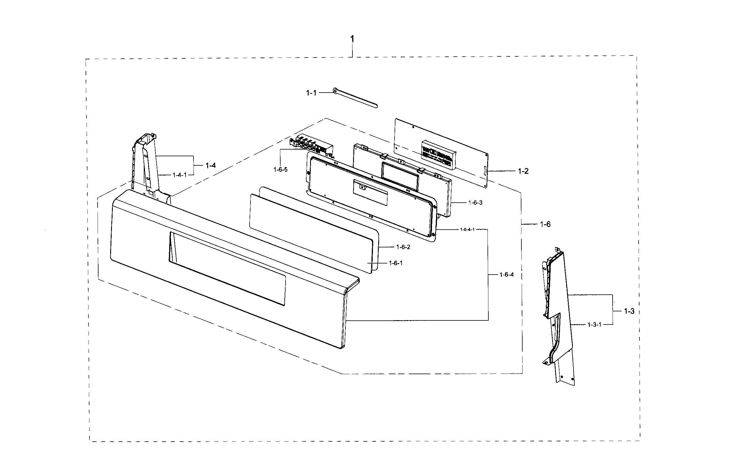Samsung NX58F5500SB/AA-01 control panel diagram
