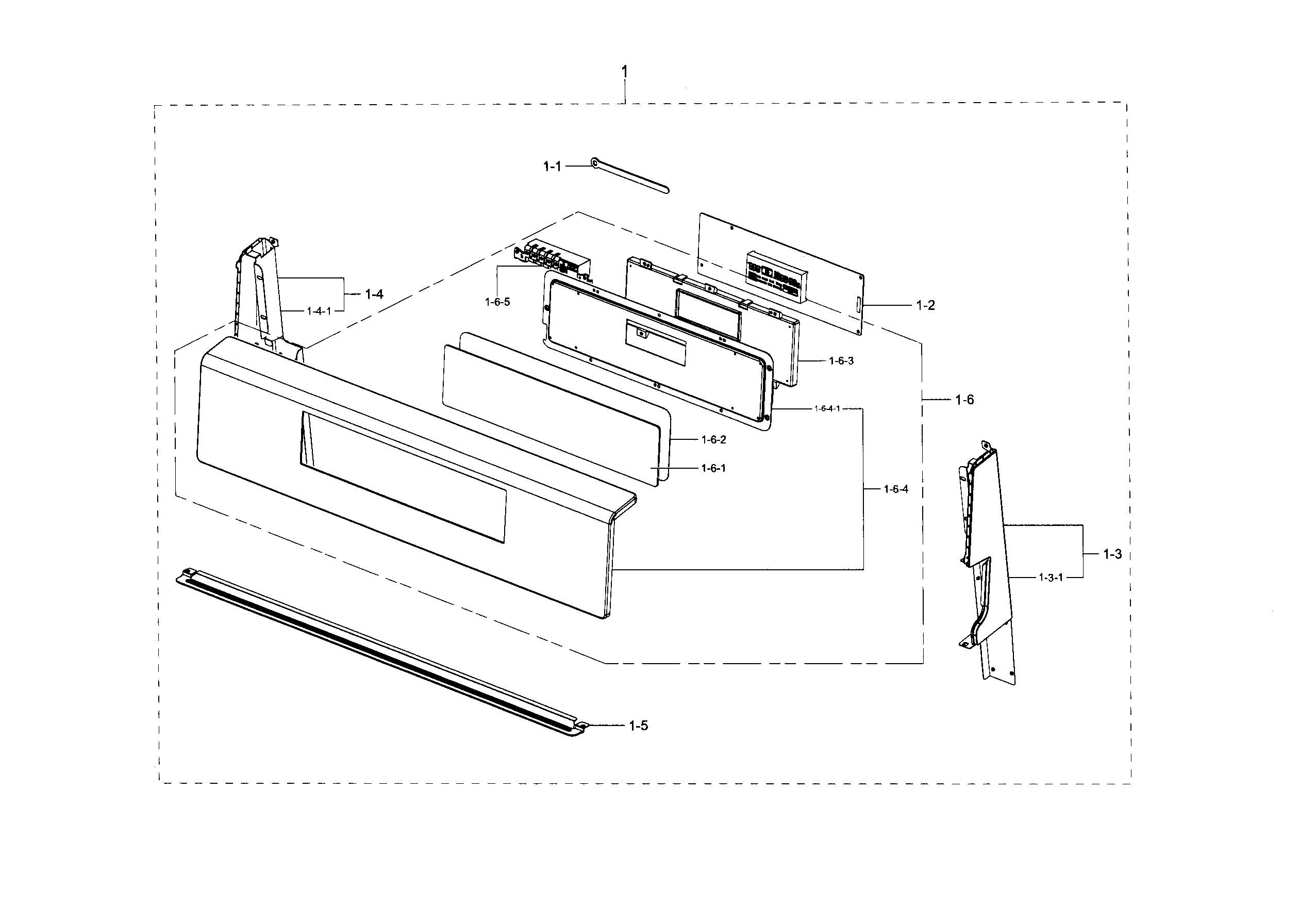 Samsung NX58H5600SS/AA-01 control panel diagram