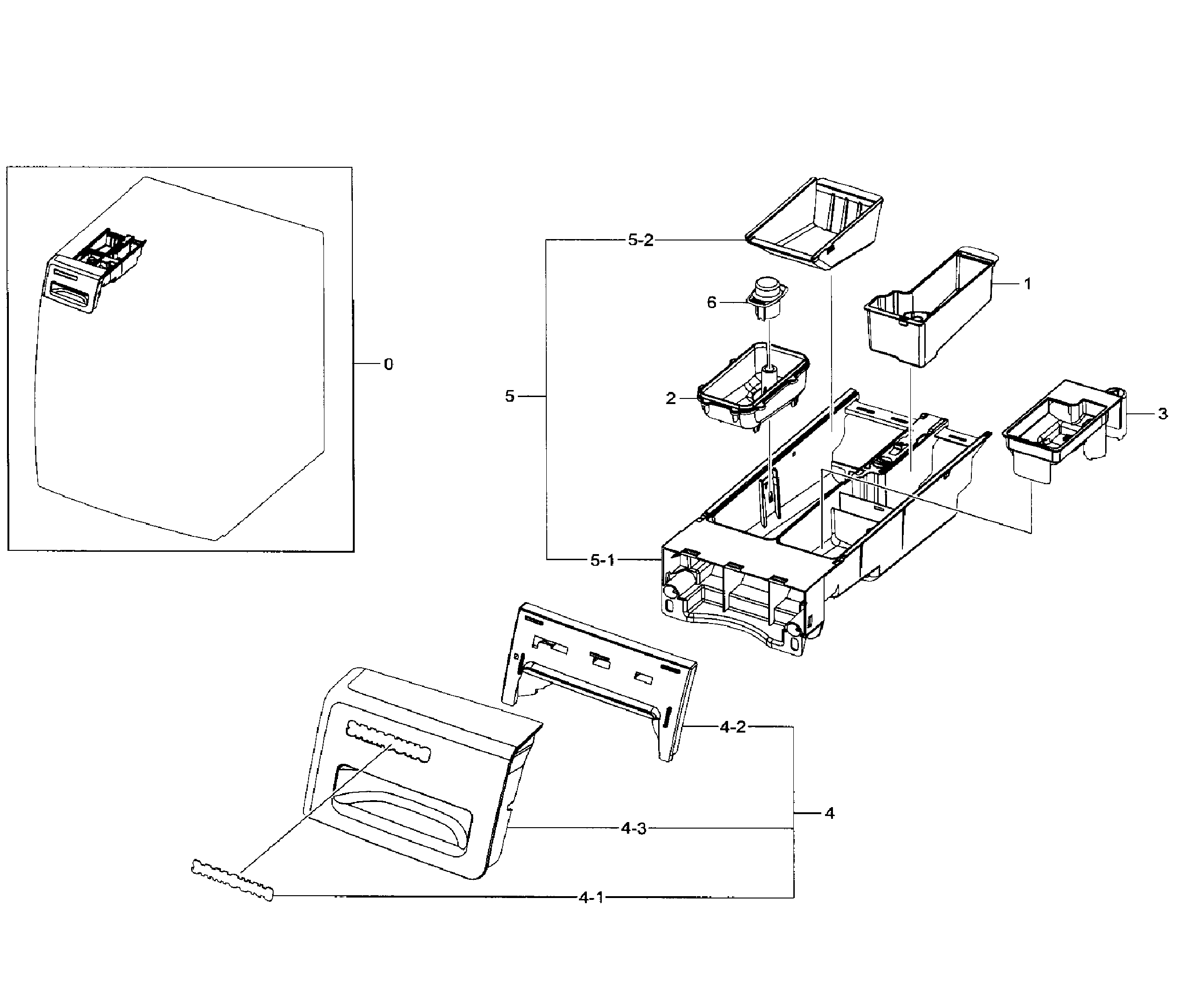 Samsung WF330ANB/XAA-02 drawer diagram