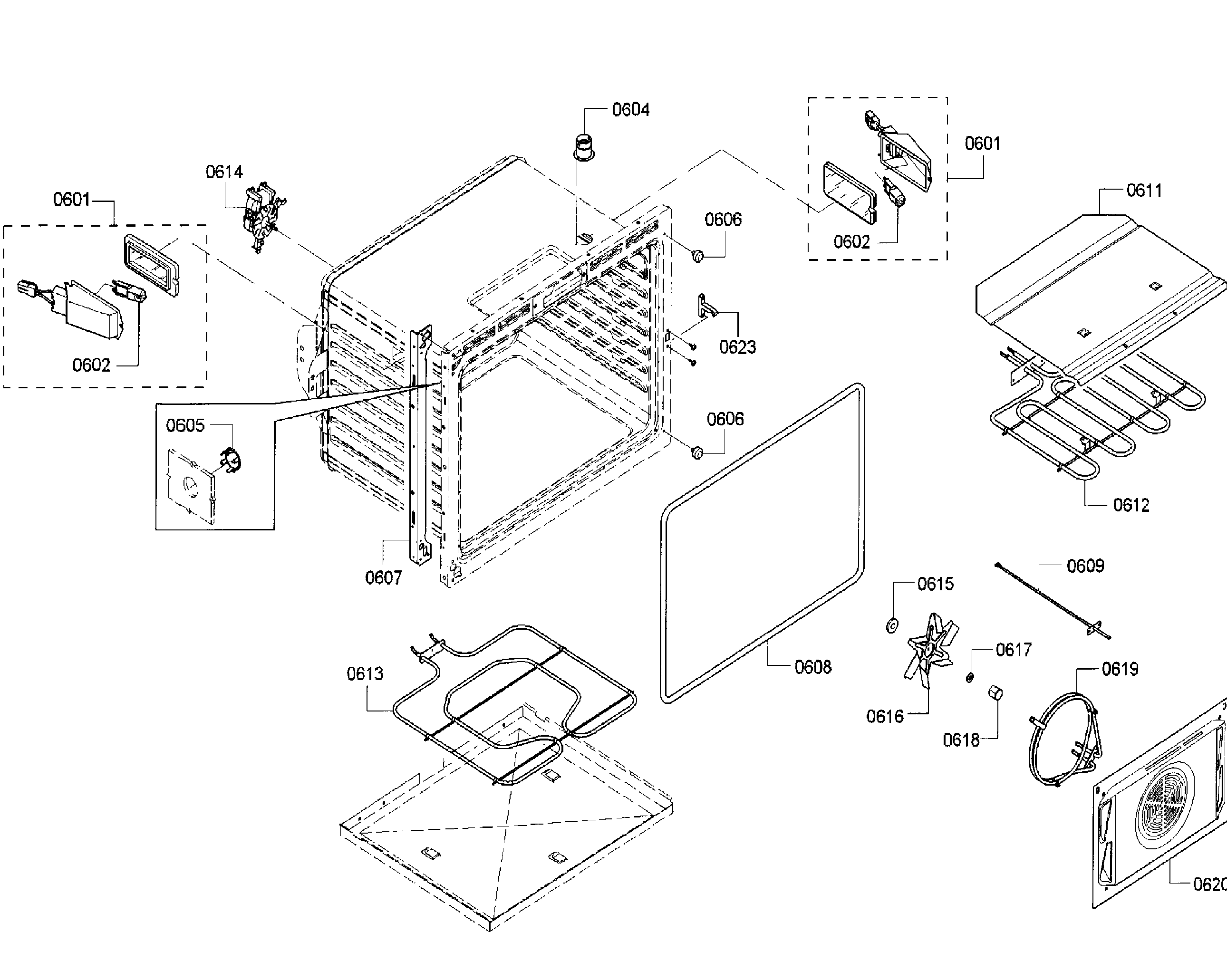 Bosch HBLP651LUC/01 cavity 2 diagram