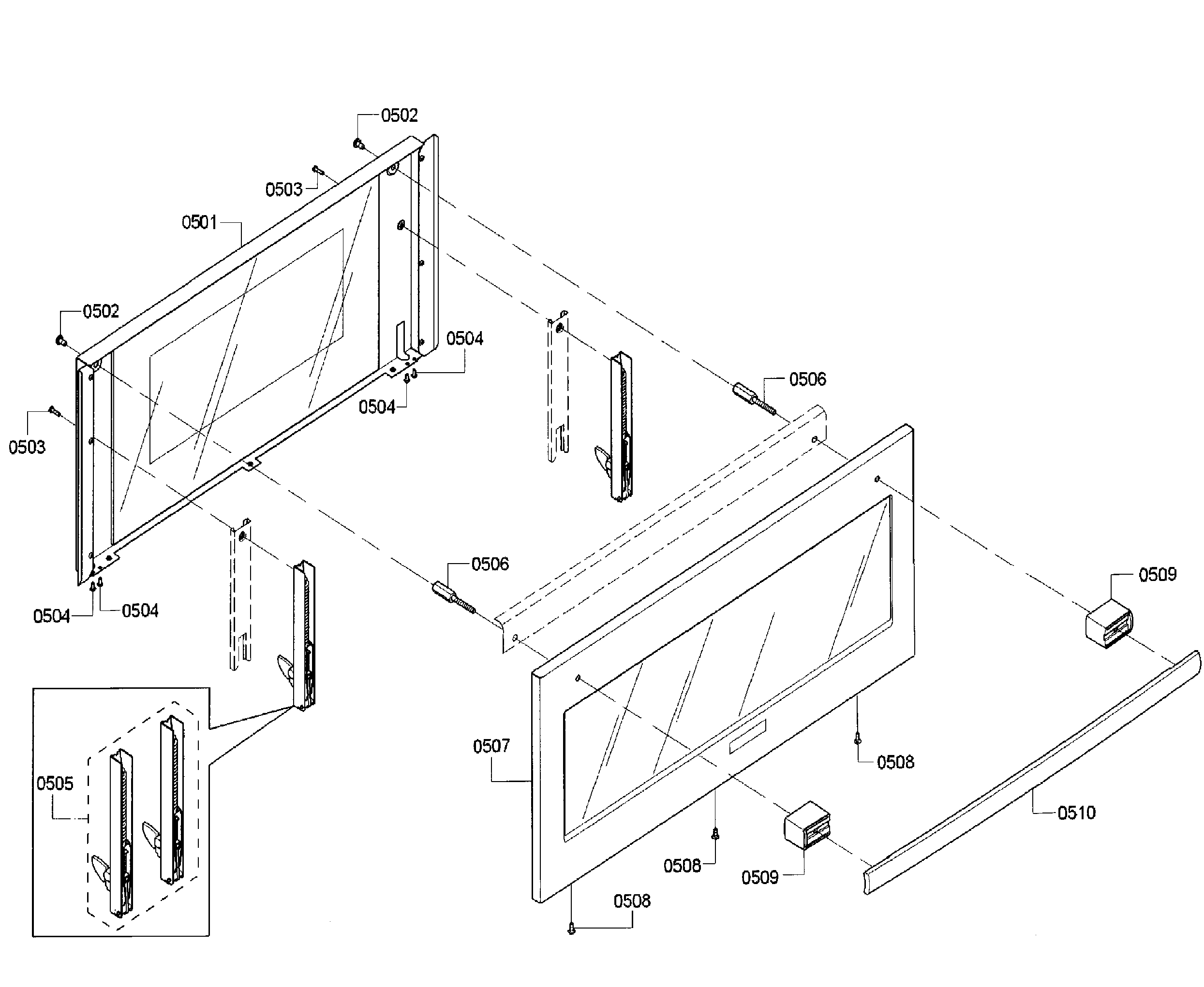Bosch HSLP451UC/01 door diagram