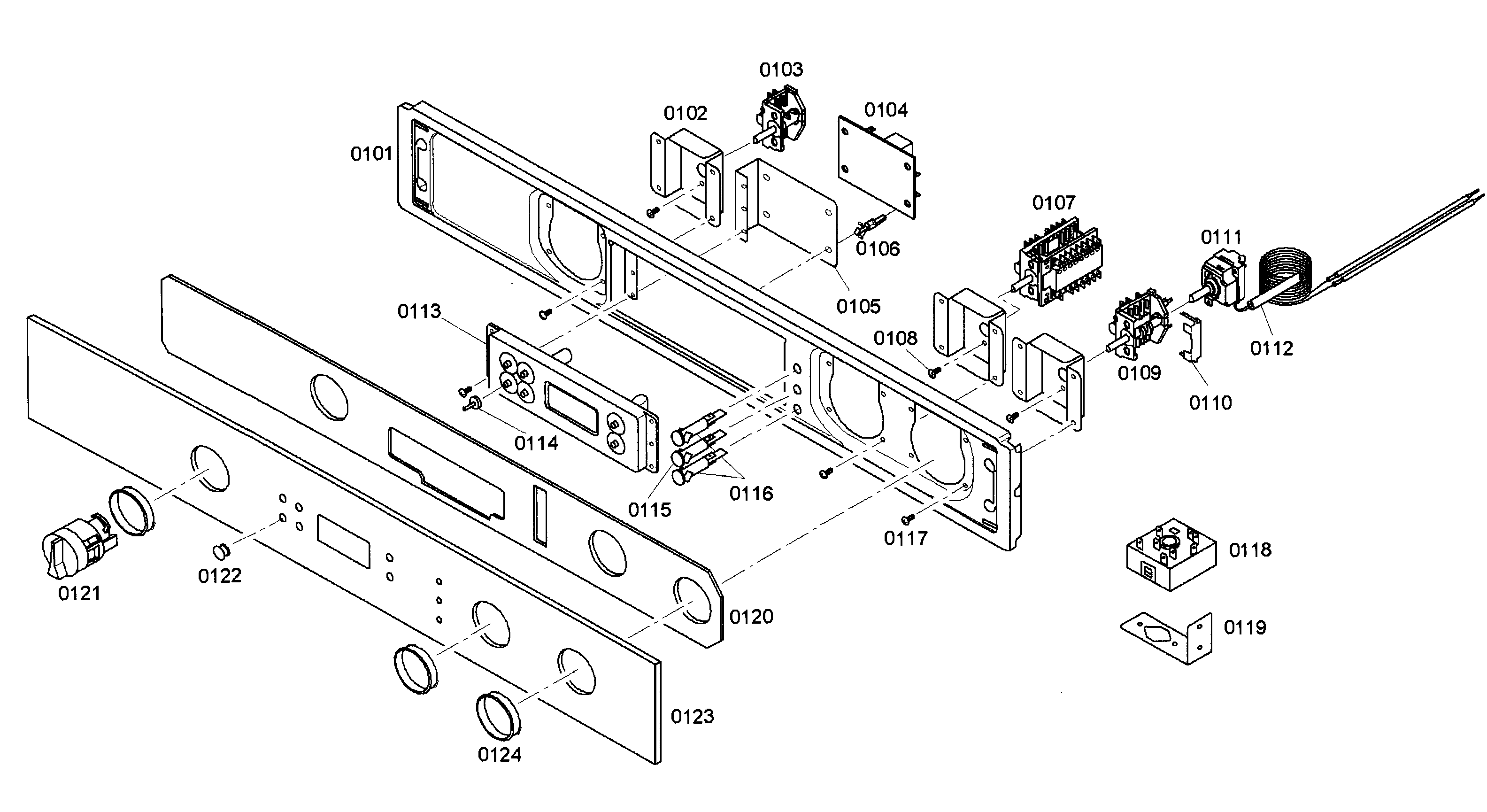 Bosch HBN642AUC/01 control panel diagram