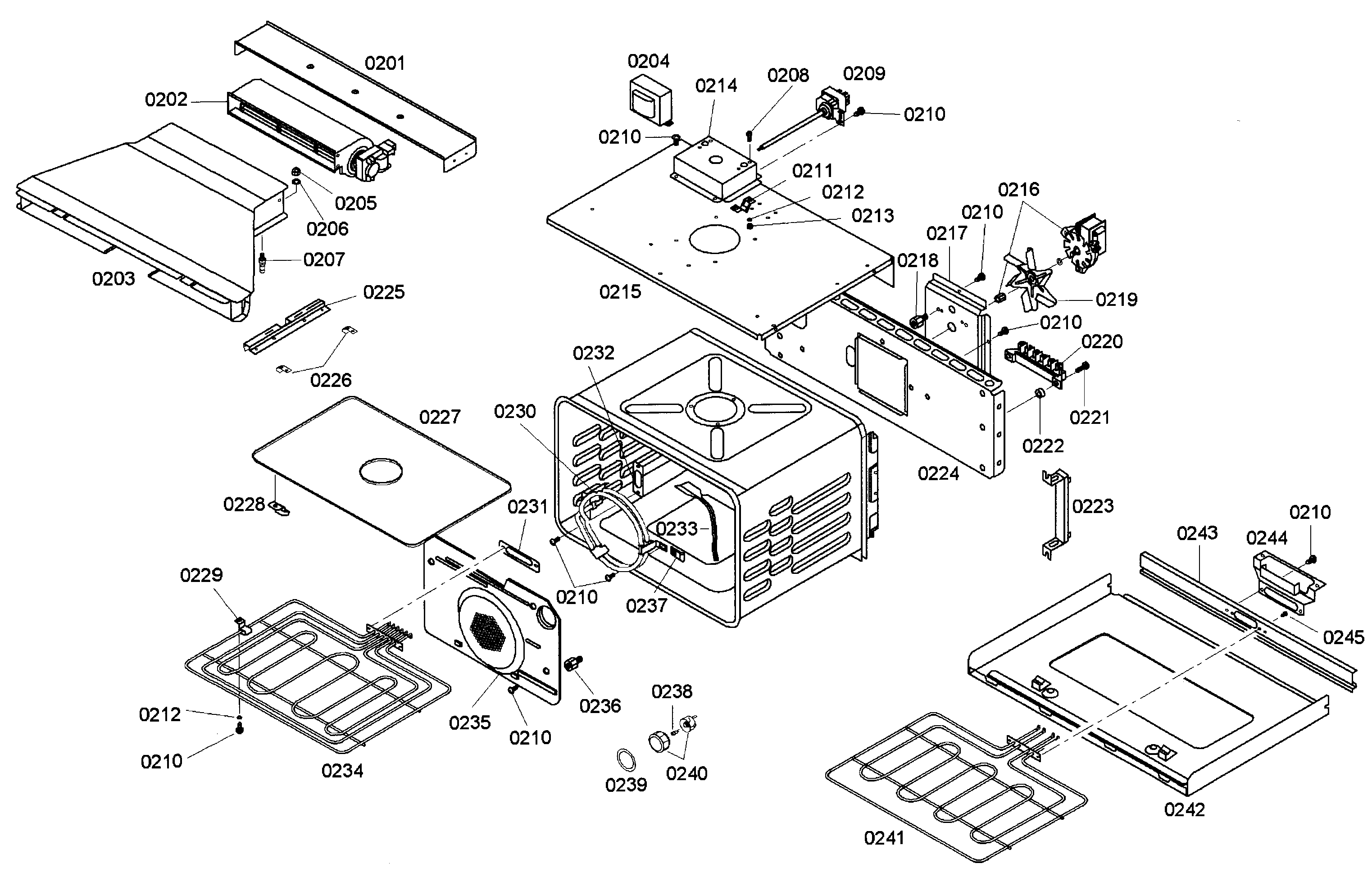 Bosch HBN642AUC/01 cavity diagram