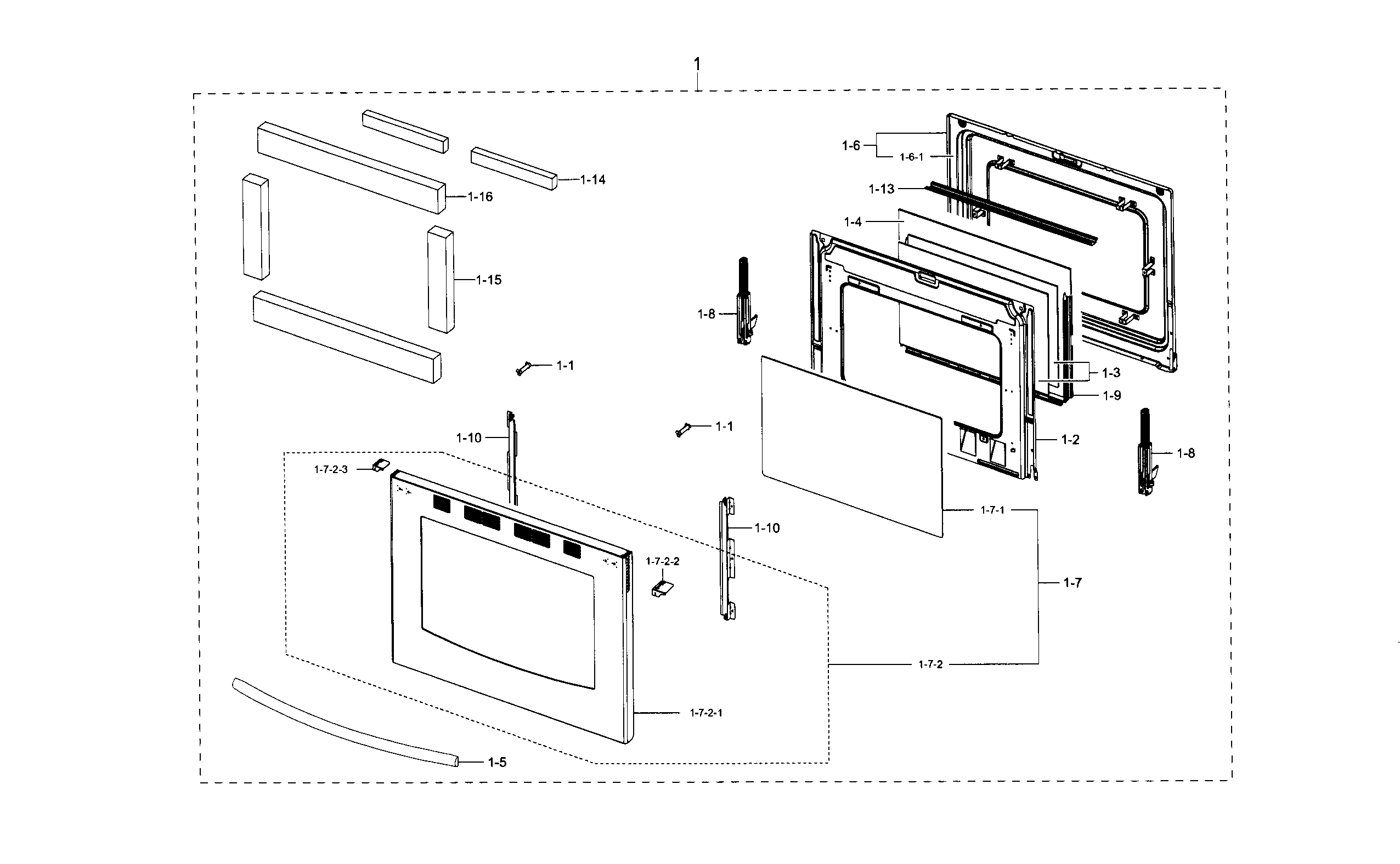 Samsung FX710BGS/XAA-03 door diagram