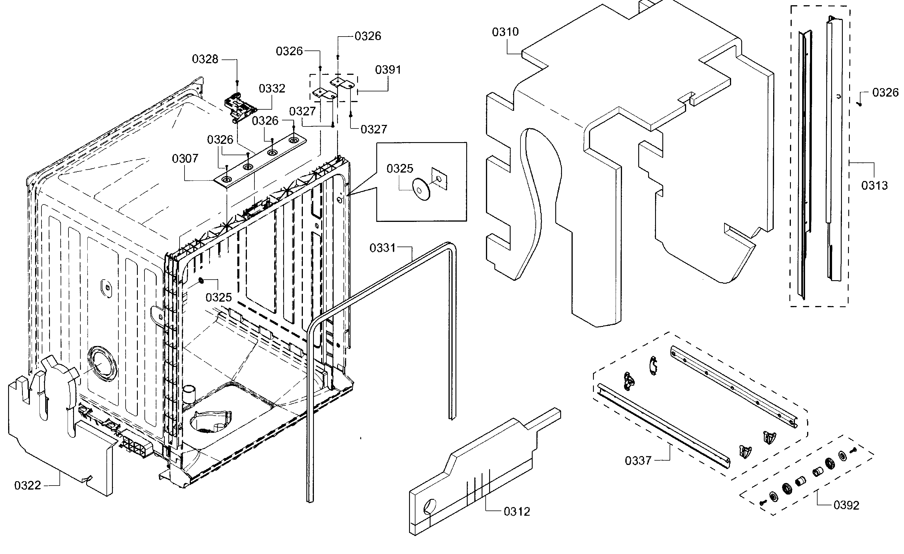 Bosch SHX5AV52UC/01 frame diagram