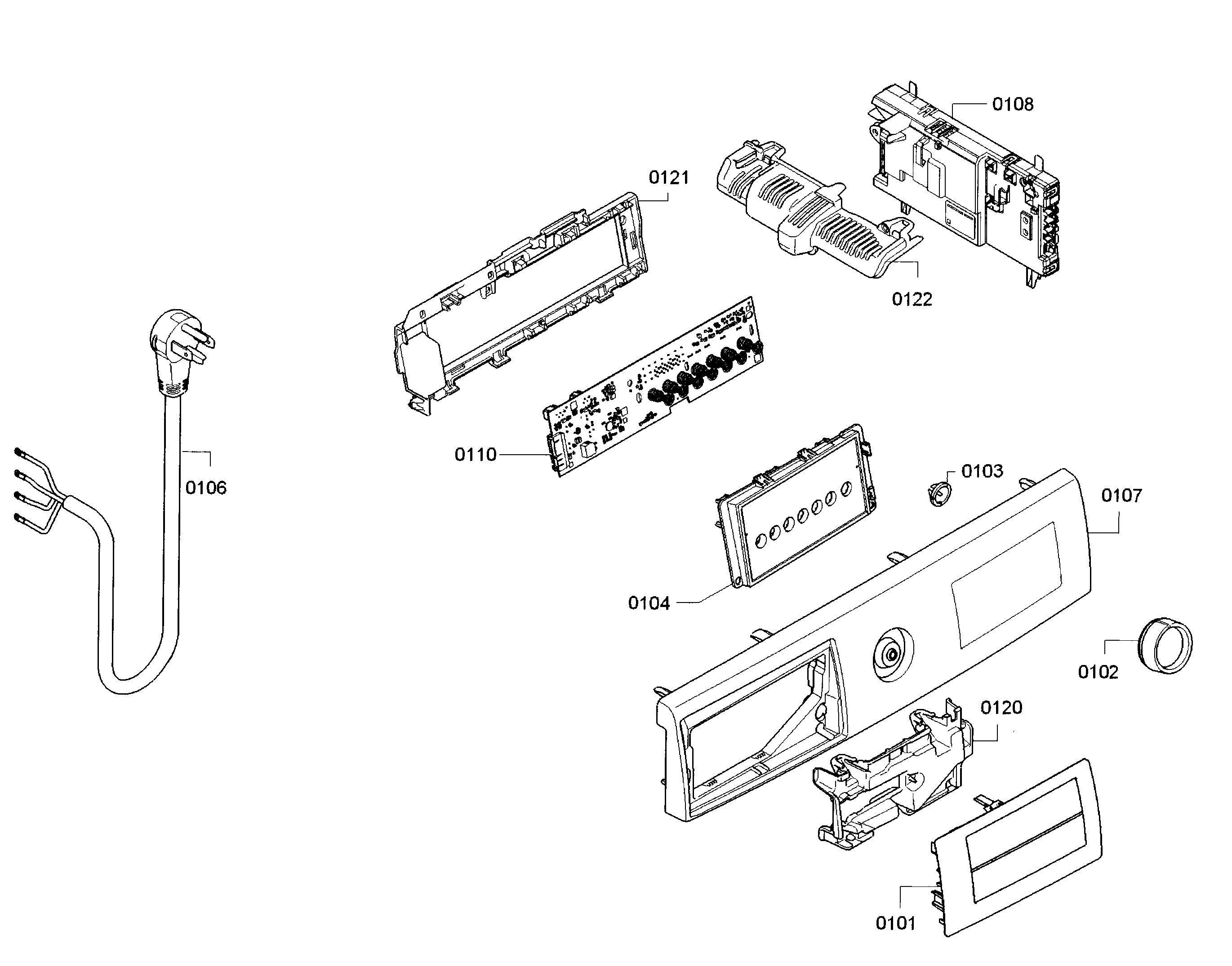 Bosch WTG86400UC/02 control panel diagram