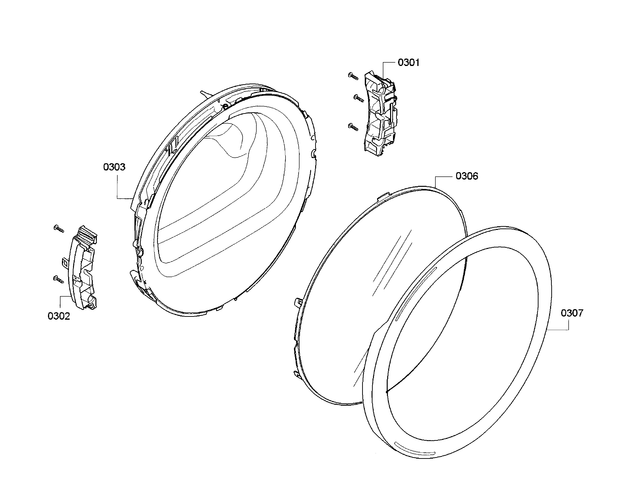 Bosch WTG86401UC/01 door diagram