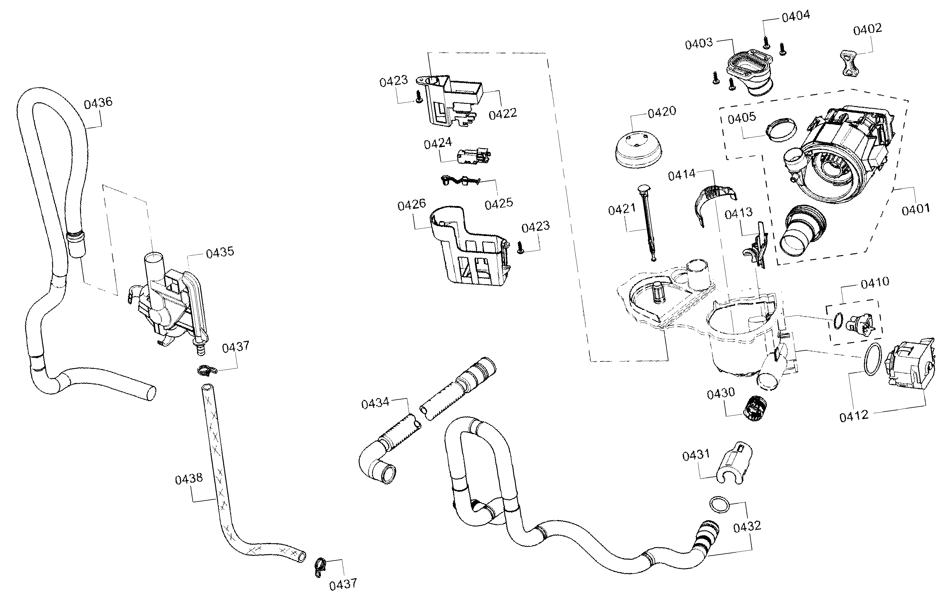 Bosch SHE3AR52UC/21 pump diagram