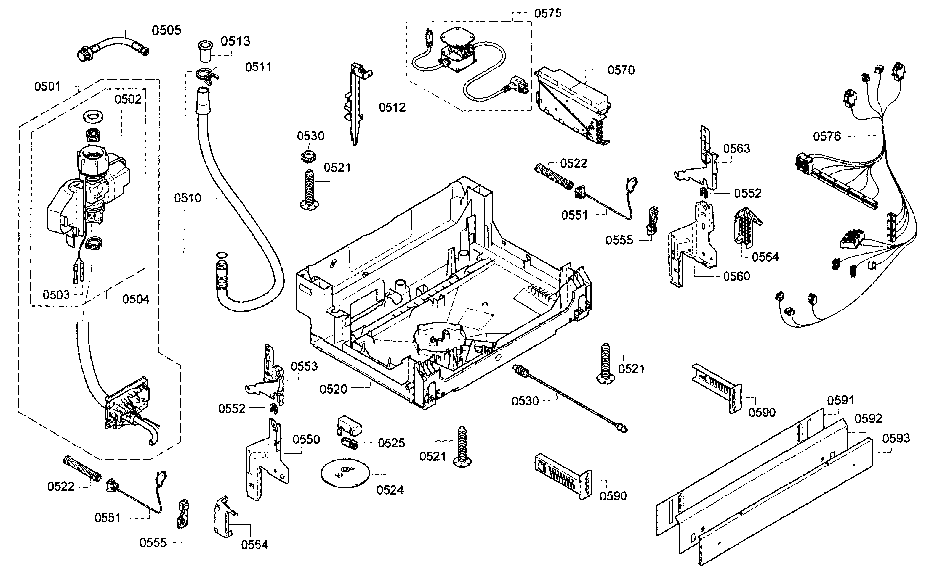 Bosch SHE9PT55UC/70 base diagram