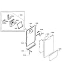 Bosch SPE68U55UC/23 door assy diagram