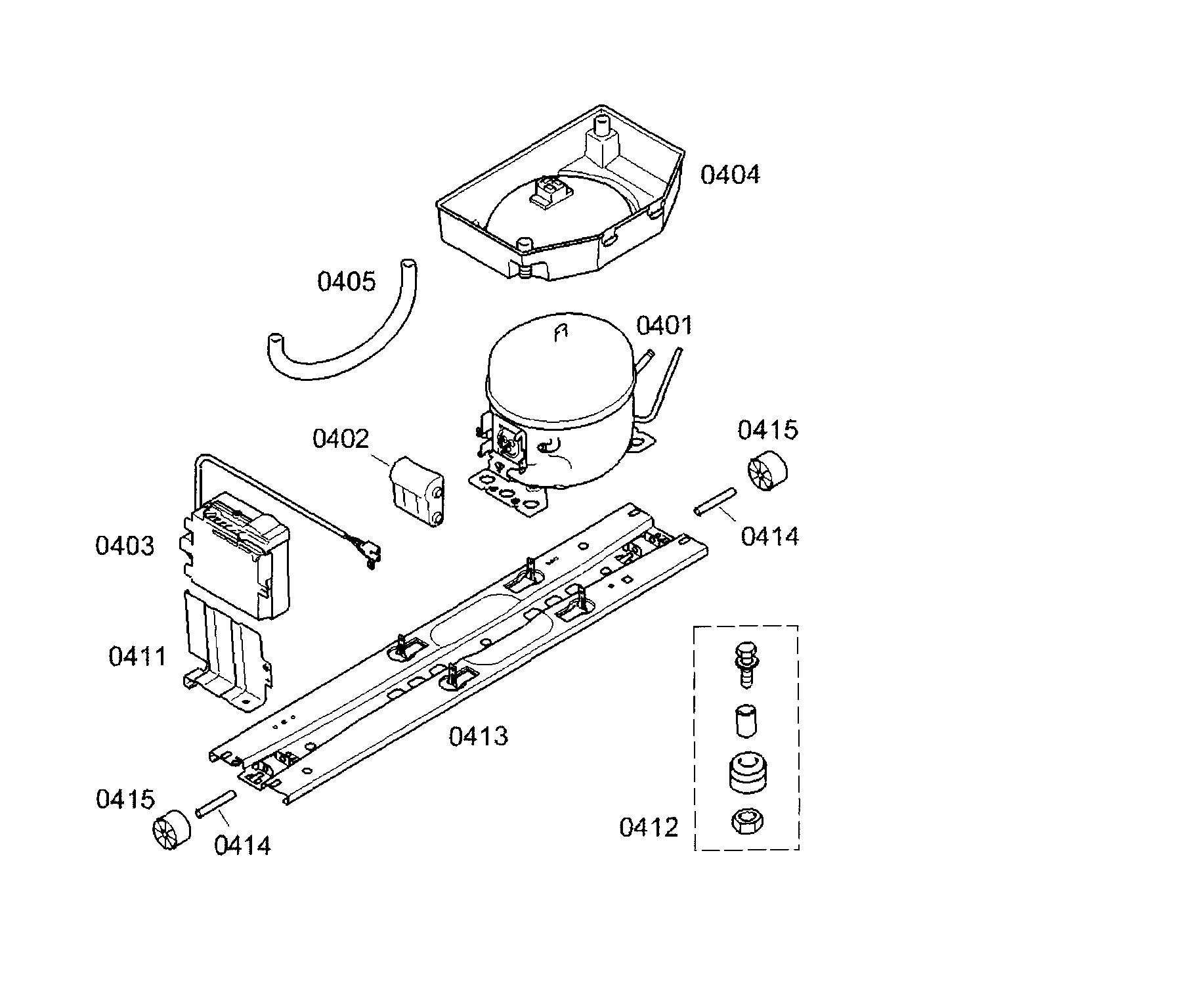 Bosch B10CB80NVB/01 compressor diagram