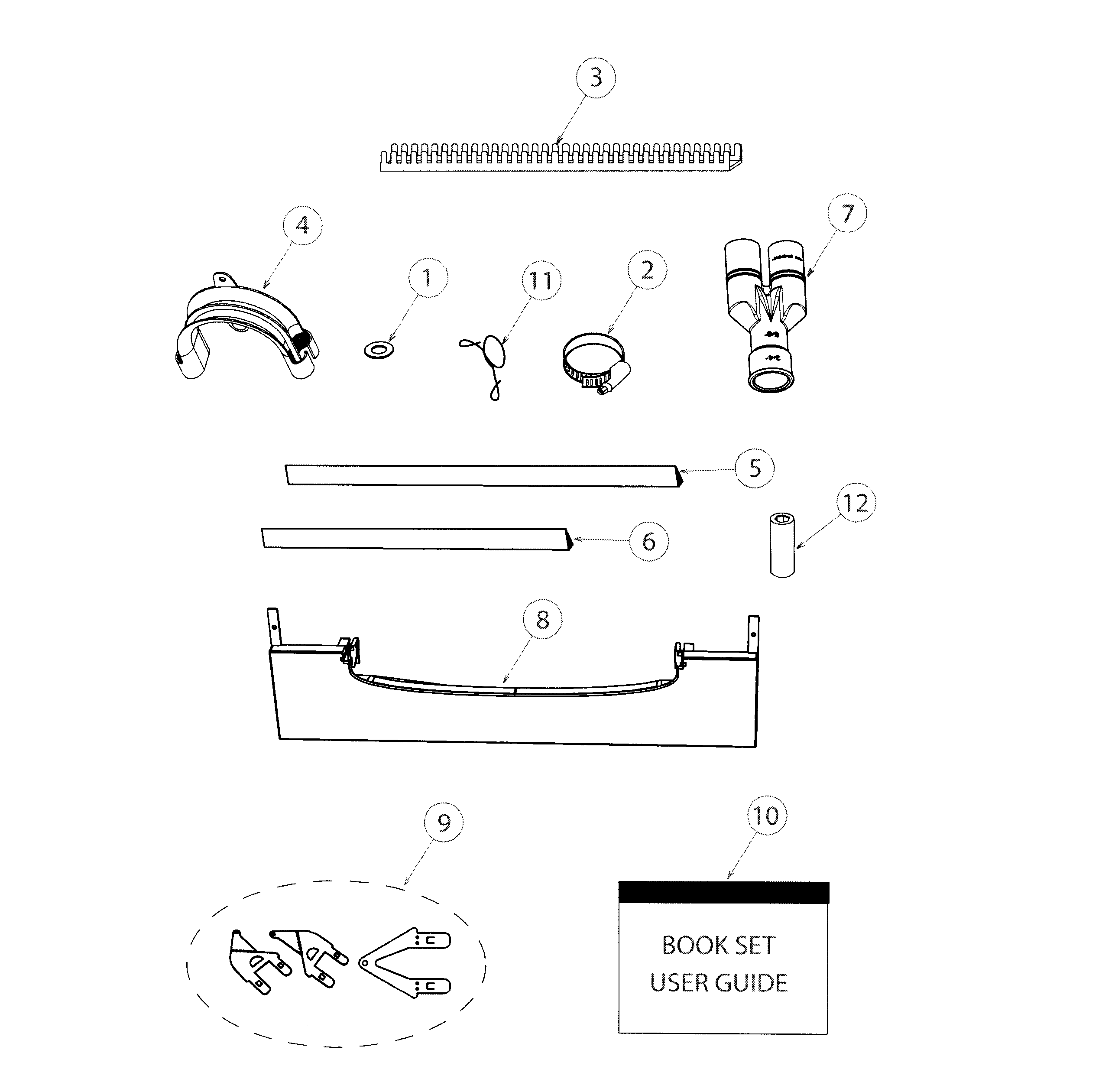 Fisher & Paykel DD24DCTX7-84679-B installation components diagram