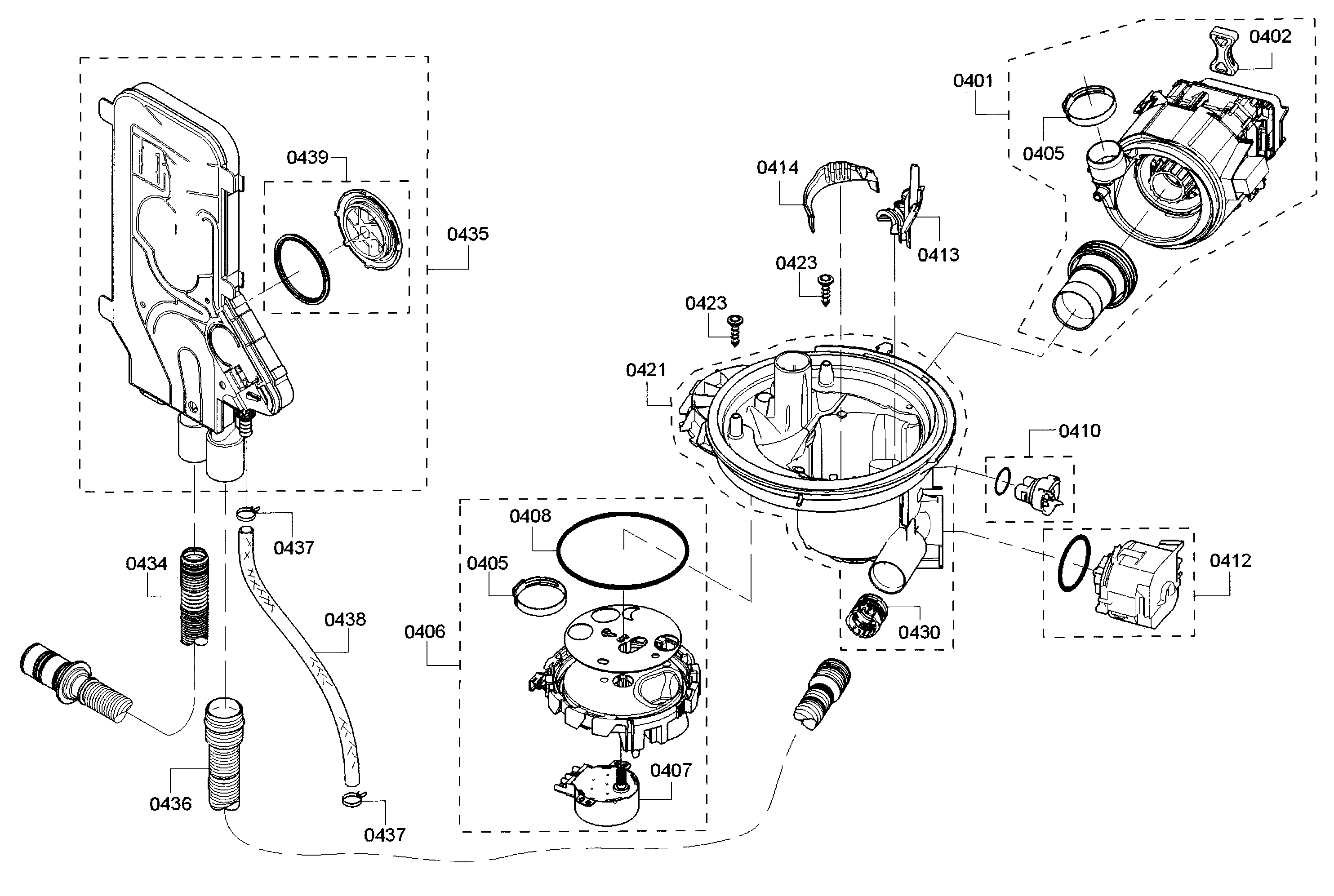 Bosch SHP65T55UC/07 pump diagram
